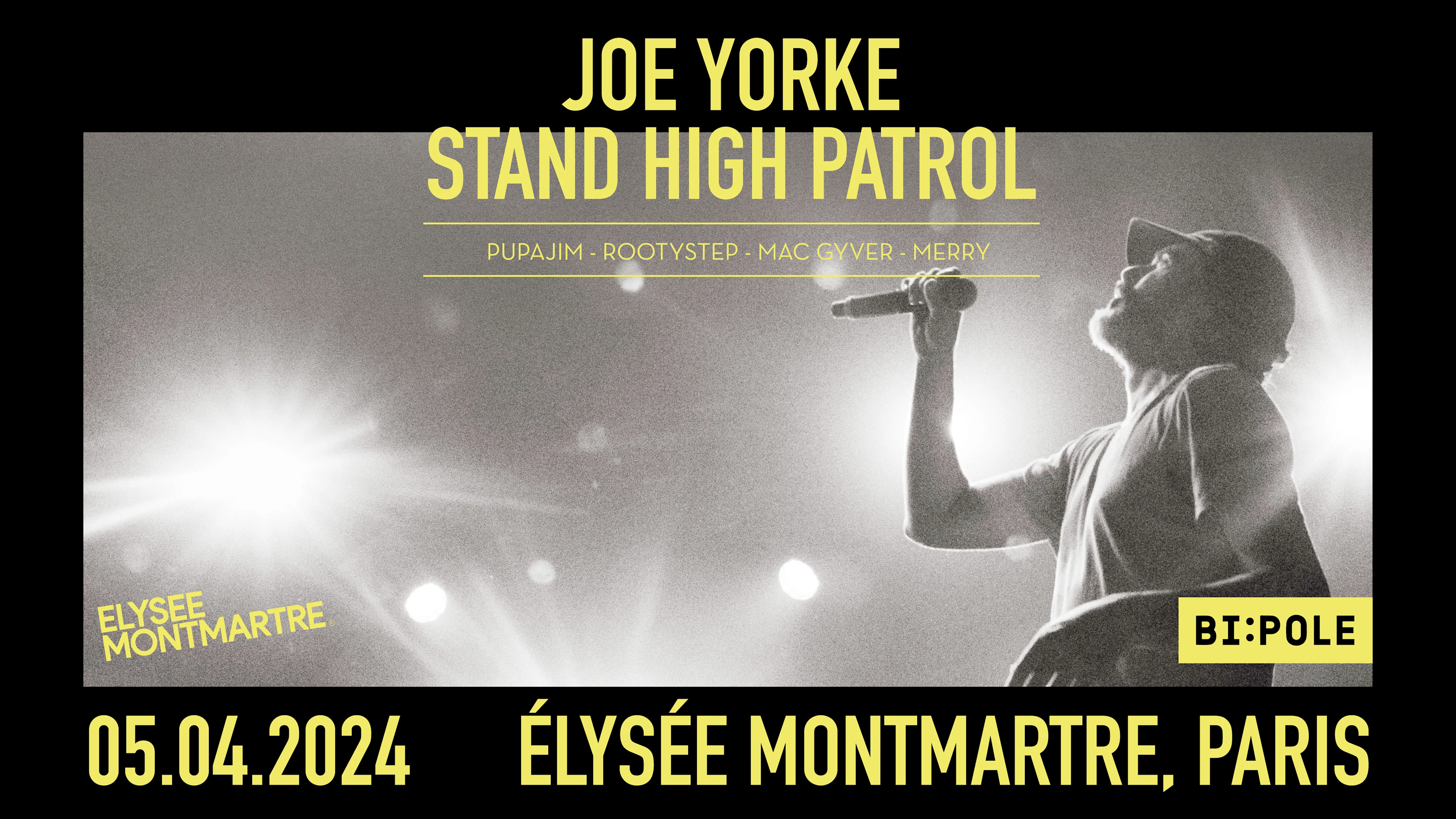 Stand High Patrol + Joe Yorke @ Élysée Montmartre