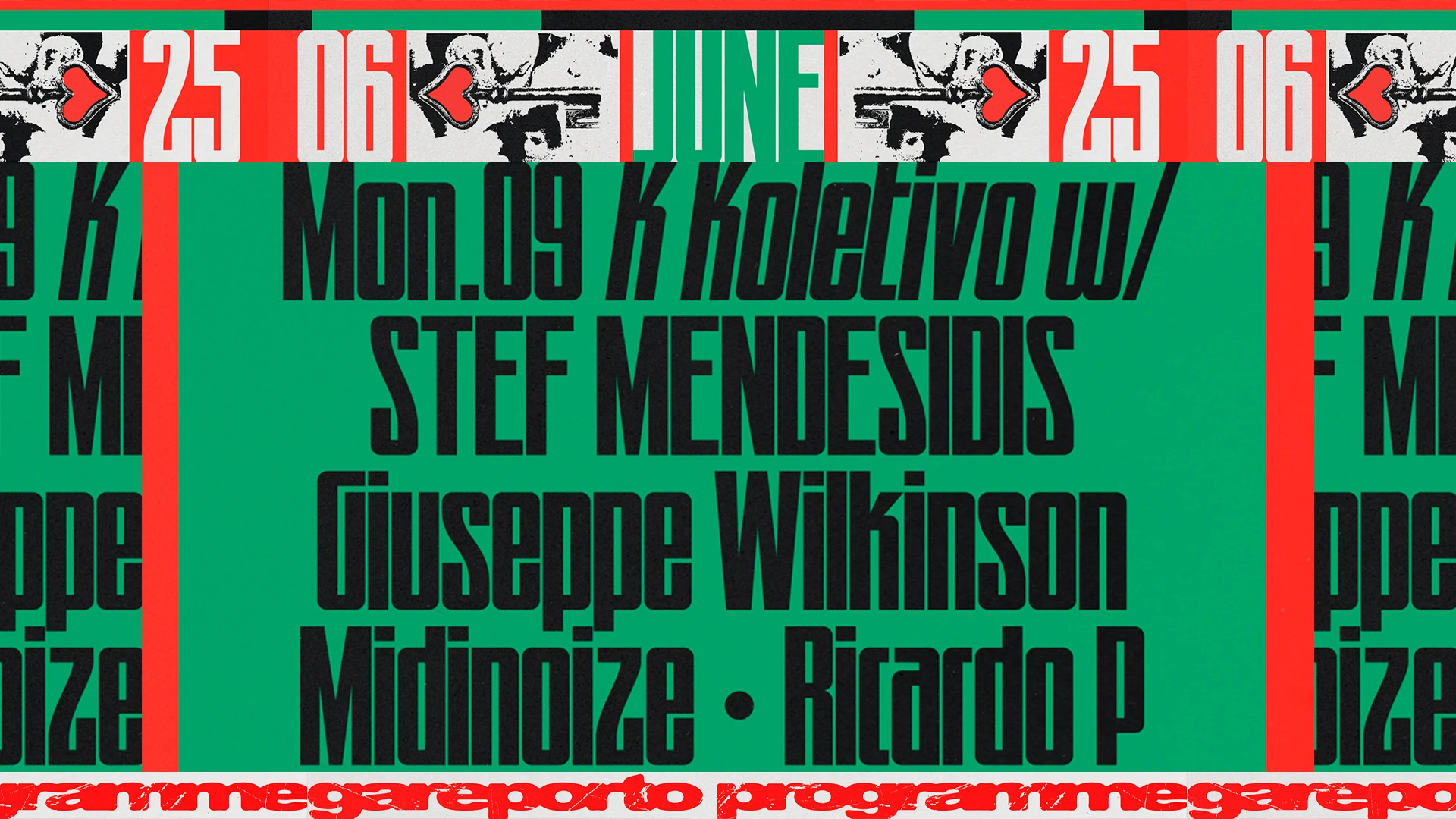Stef Mendesidis, Giuseppe Wilkinson, Midinoize, Ricardo P.