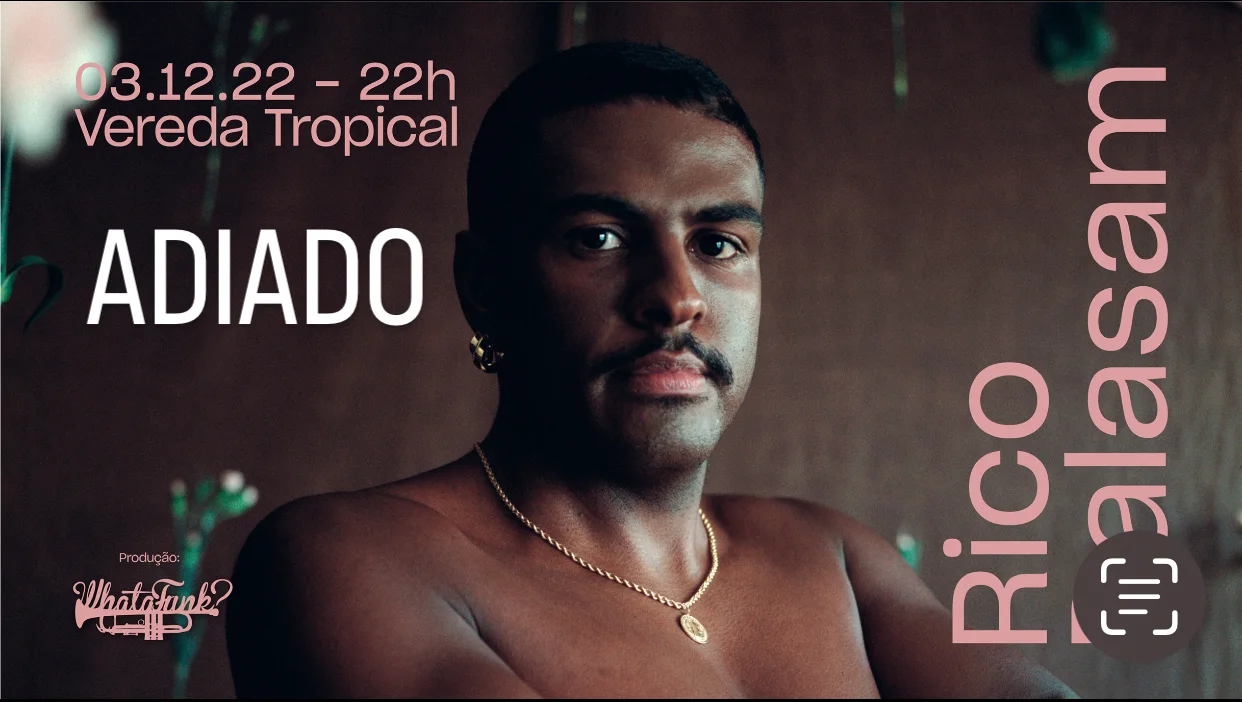Rico Dalasam Em Floripa - Adiado ( Data A Definir)