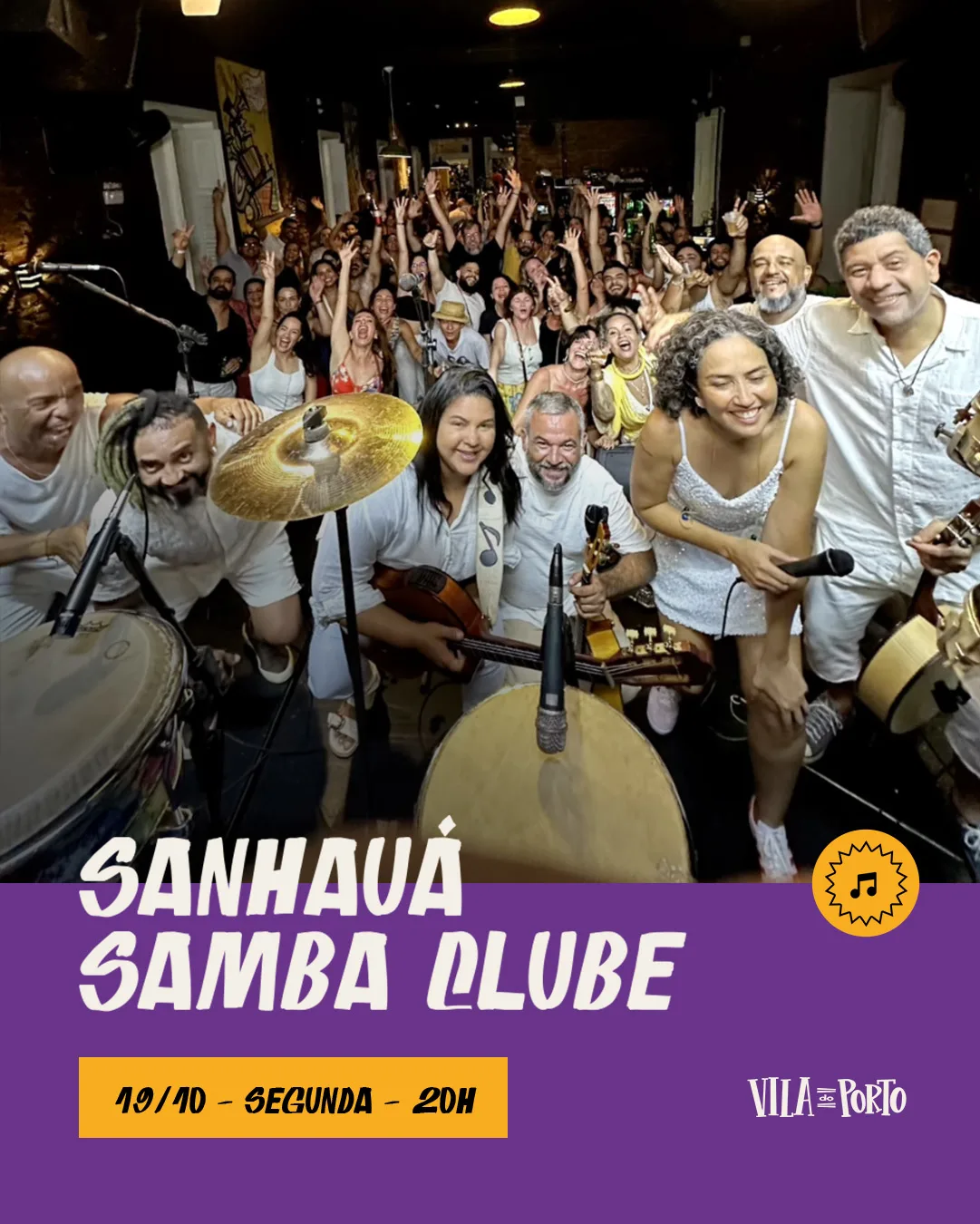 Sanhauá Samba Clube // 19.10 // Toda Segunda