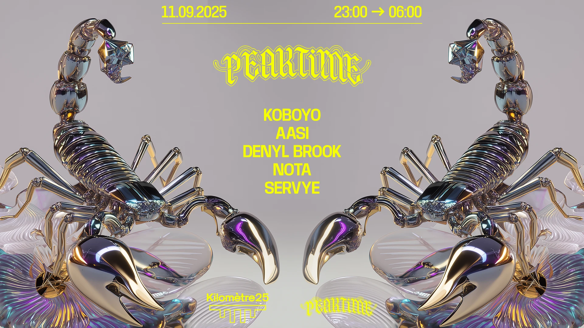 Peaktime : Koboyo, Aasi, Denyl Brook, Nota, Servye