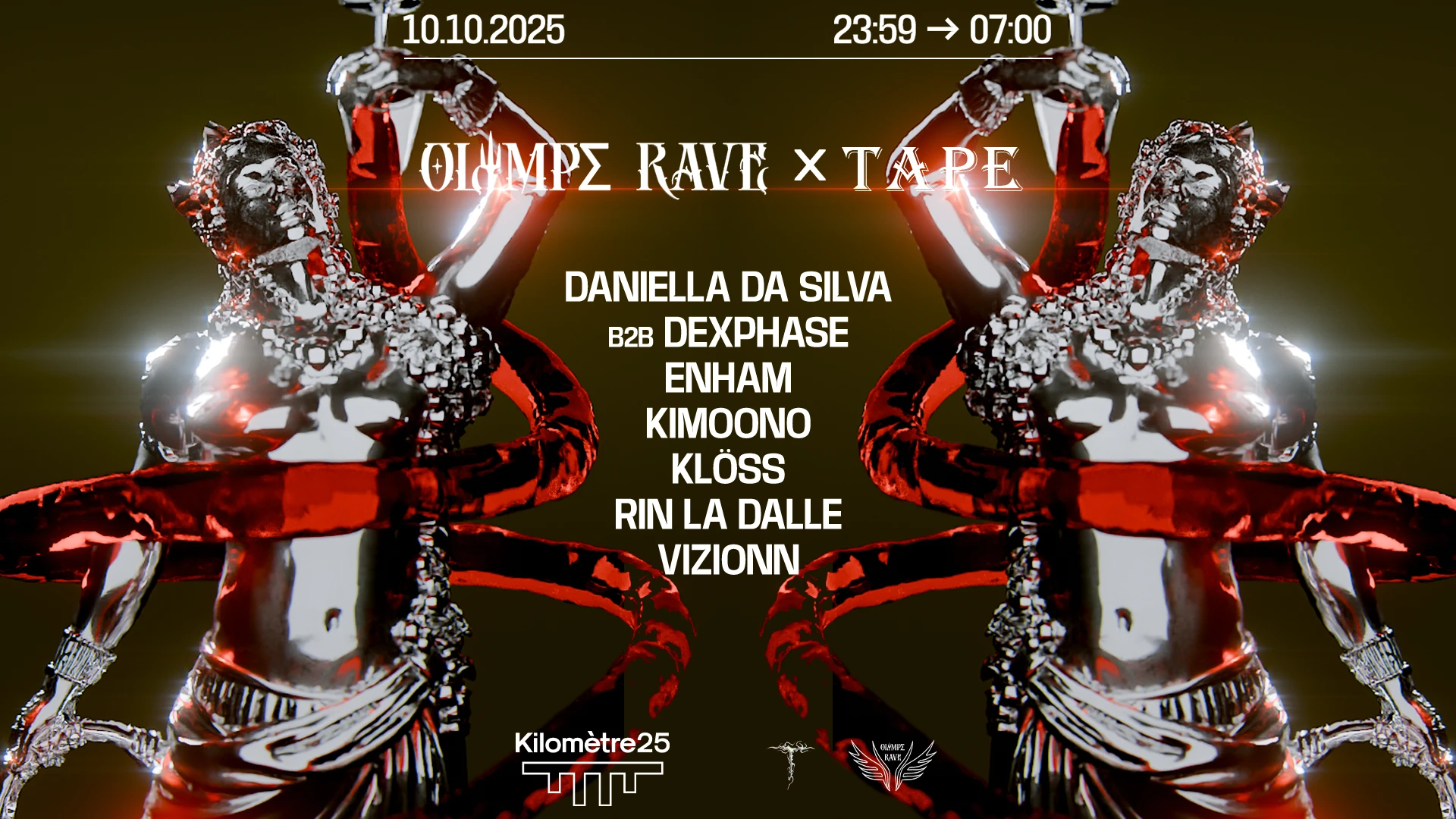 Olympe Rave : Vizionn, Dexphase B2b Daniella Da Silva & More