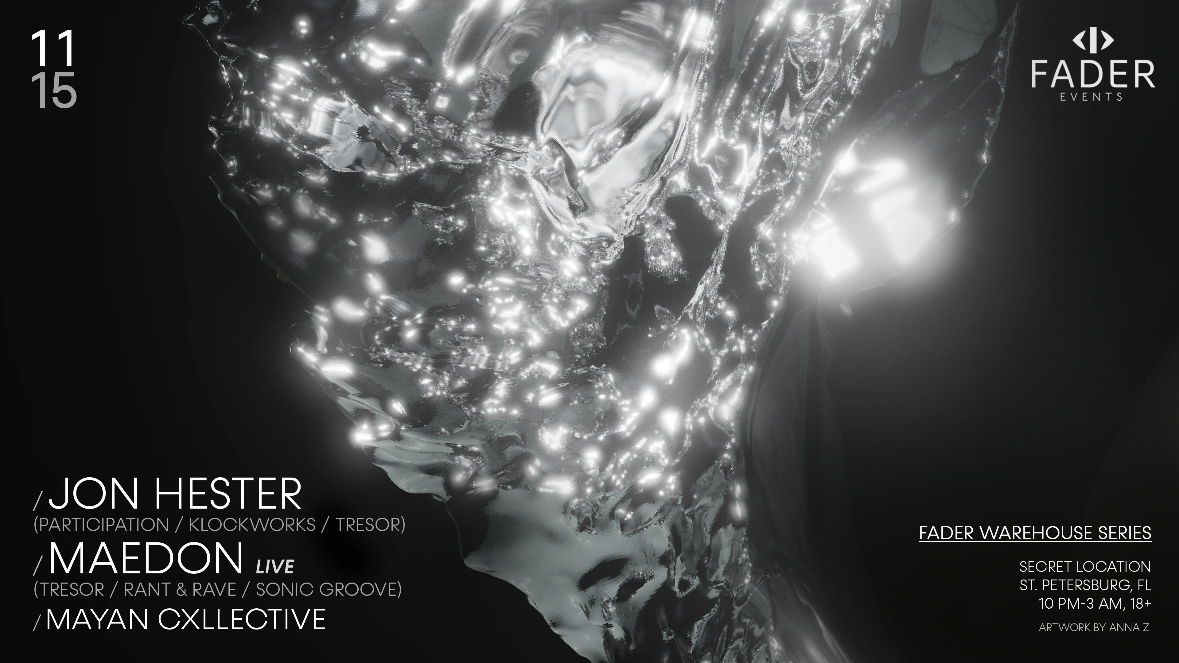Fader Invites: Jon Hester, Mædon (Live), Mayan Cxllective
