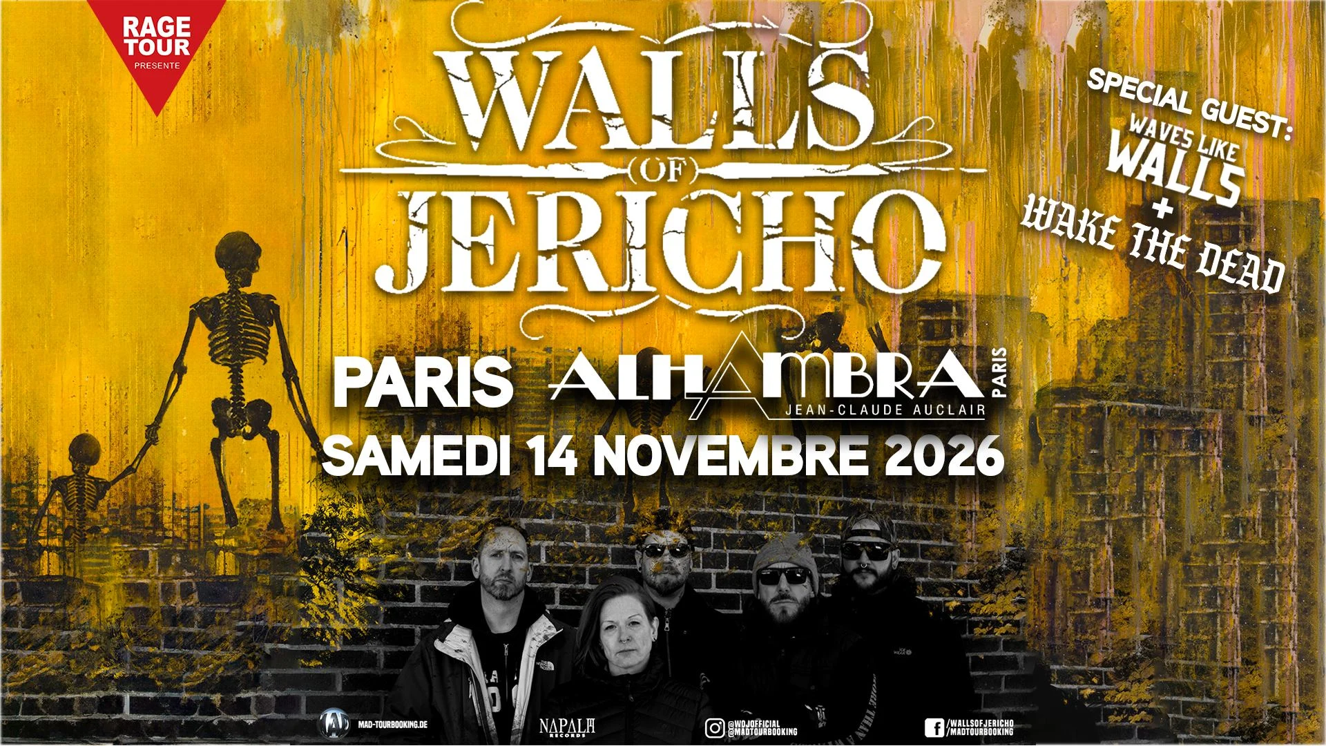 Walls Of Jericho + Wake The Dead + Waves Like Walls