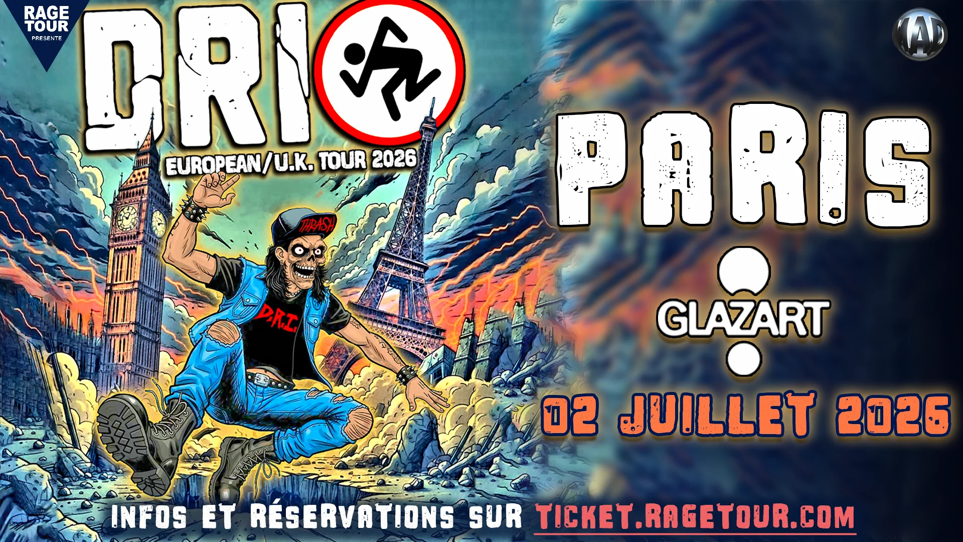 D.R.I + Support Tba
