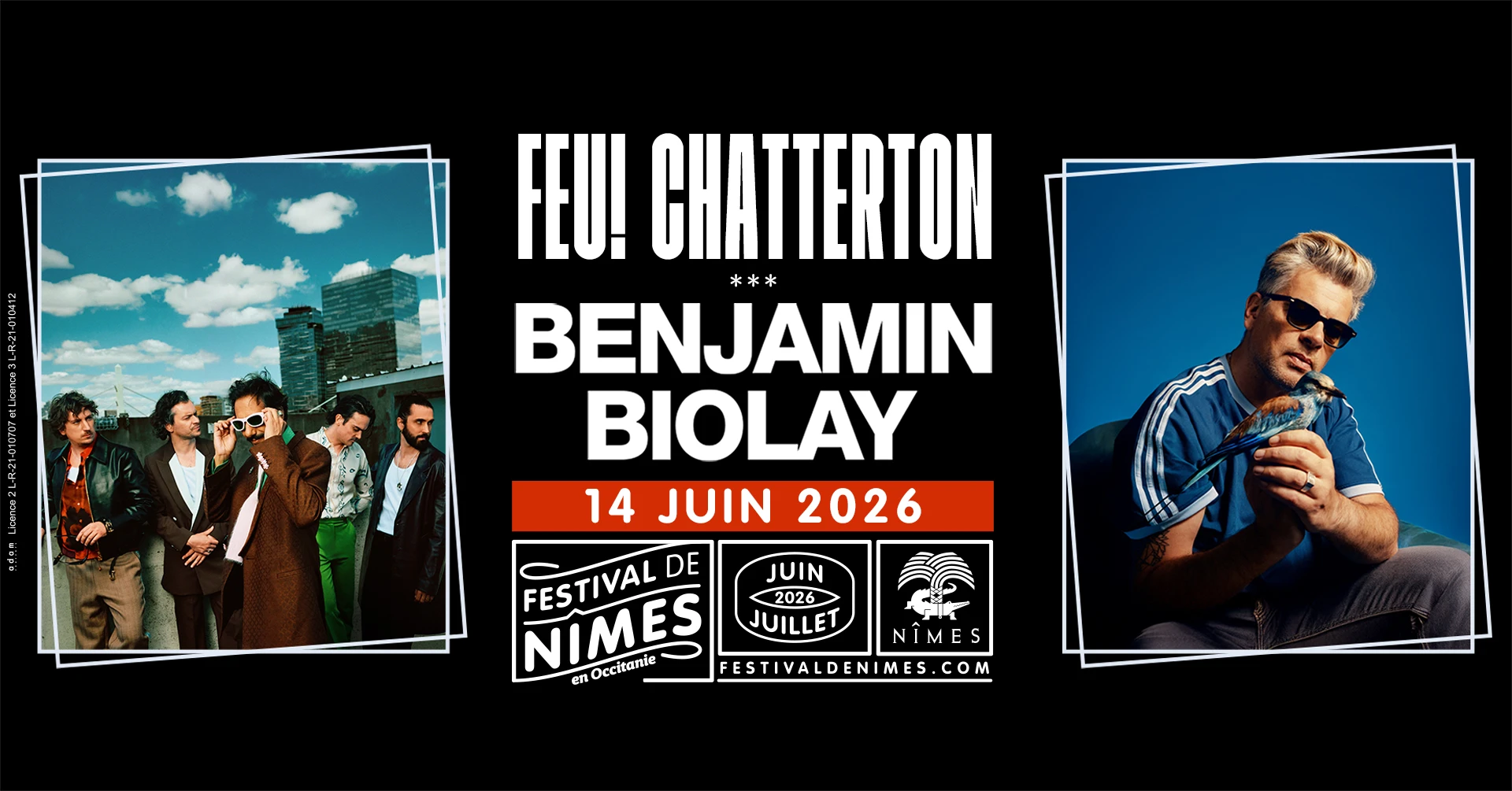 Feu! Chatterton - Benjamin Biolay / Festival De Nimes 2026