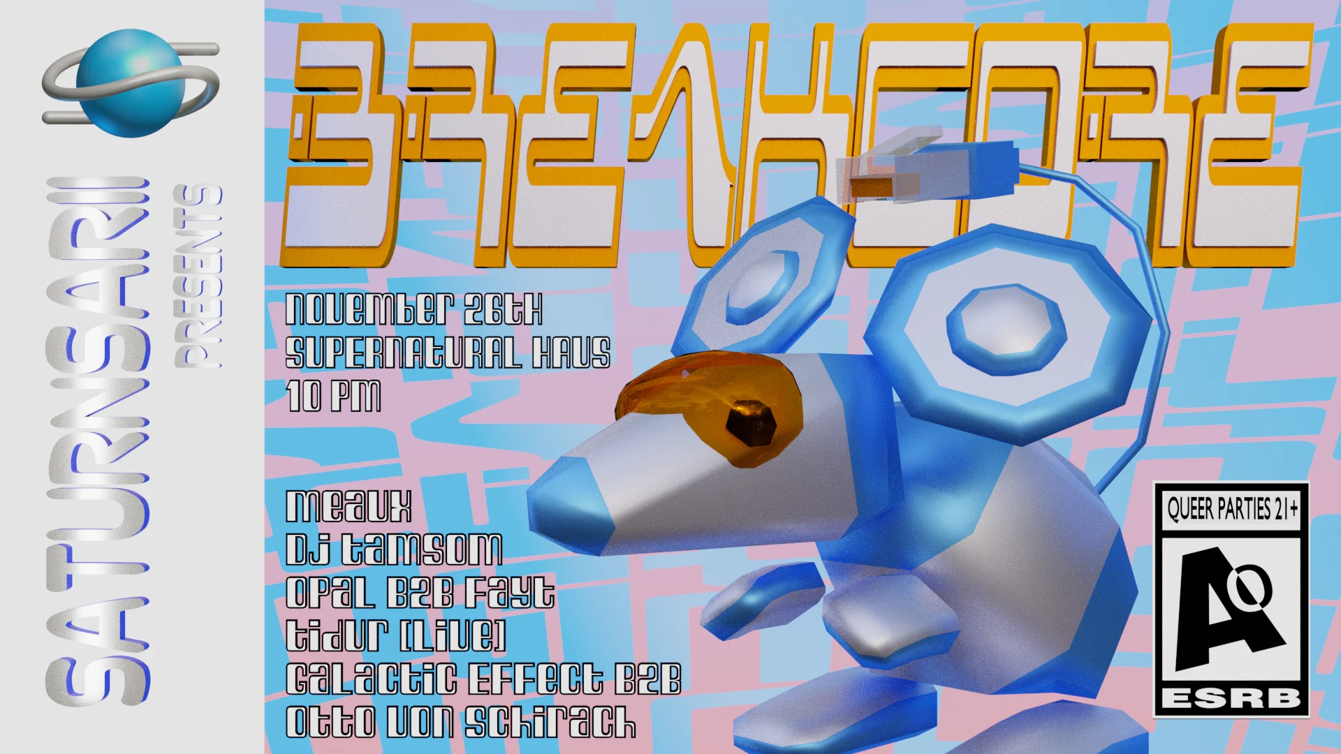 Saturnsarii Presents: A Breakcore Rave
