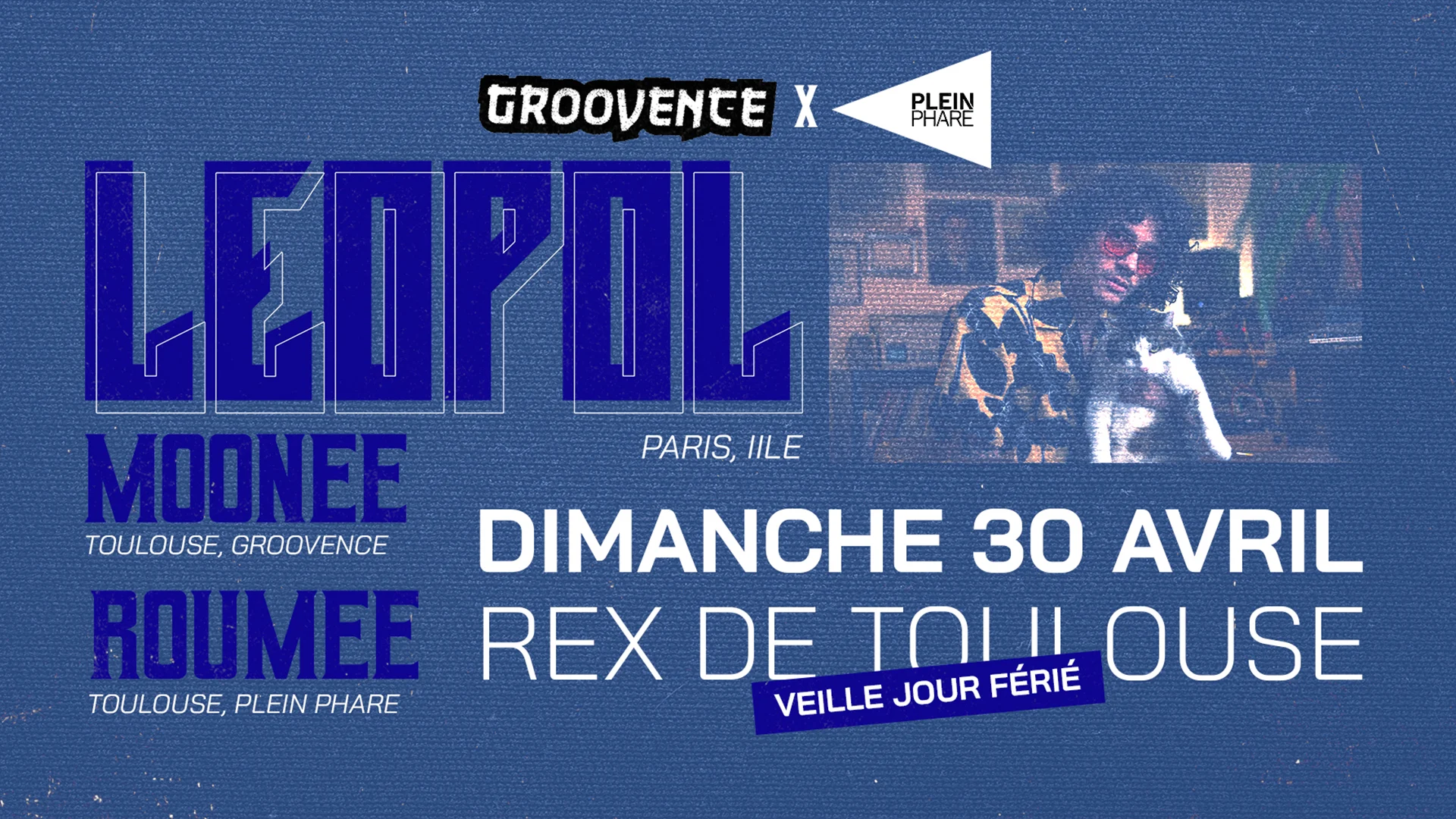 Plein Groove : Leo Pol + Moonee + Roumee