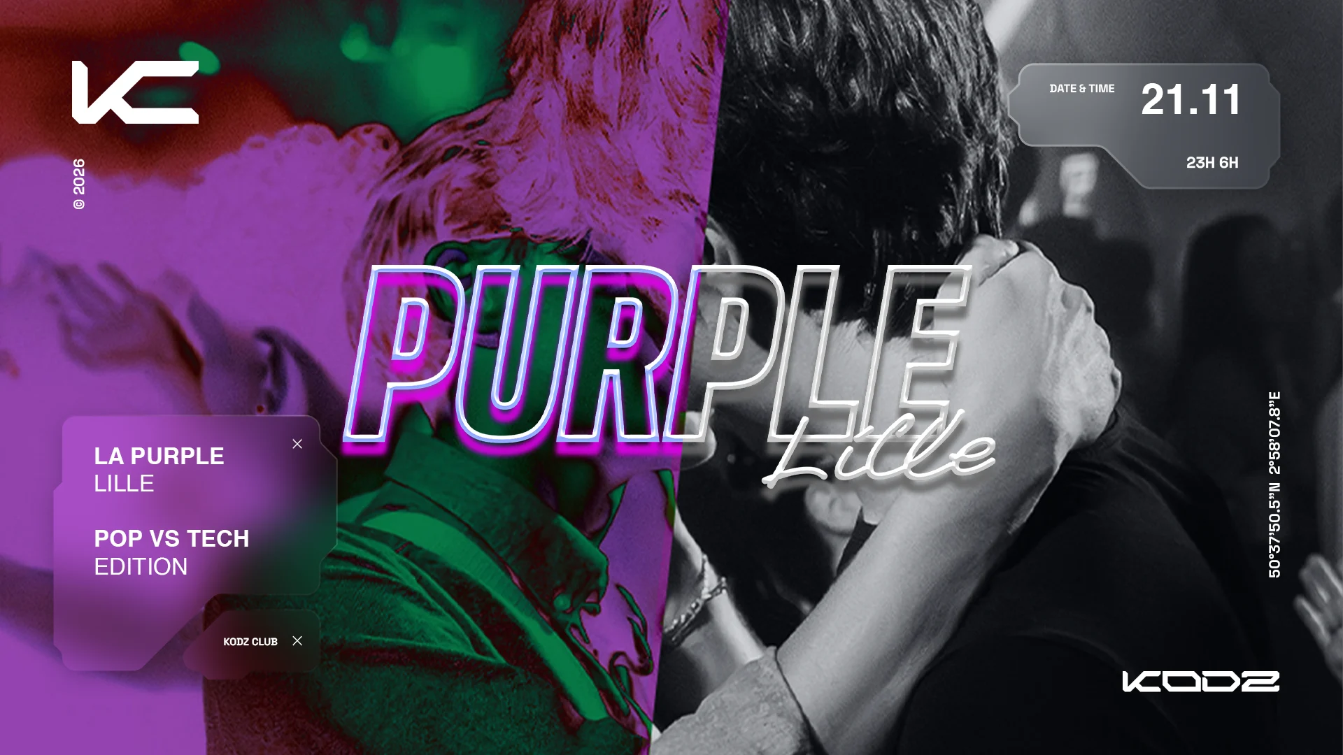 Kodz X La Purple Presents : Pop Vs Tech