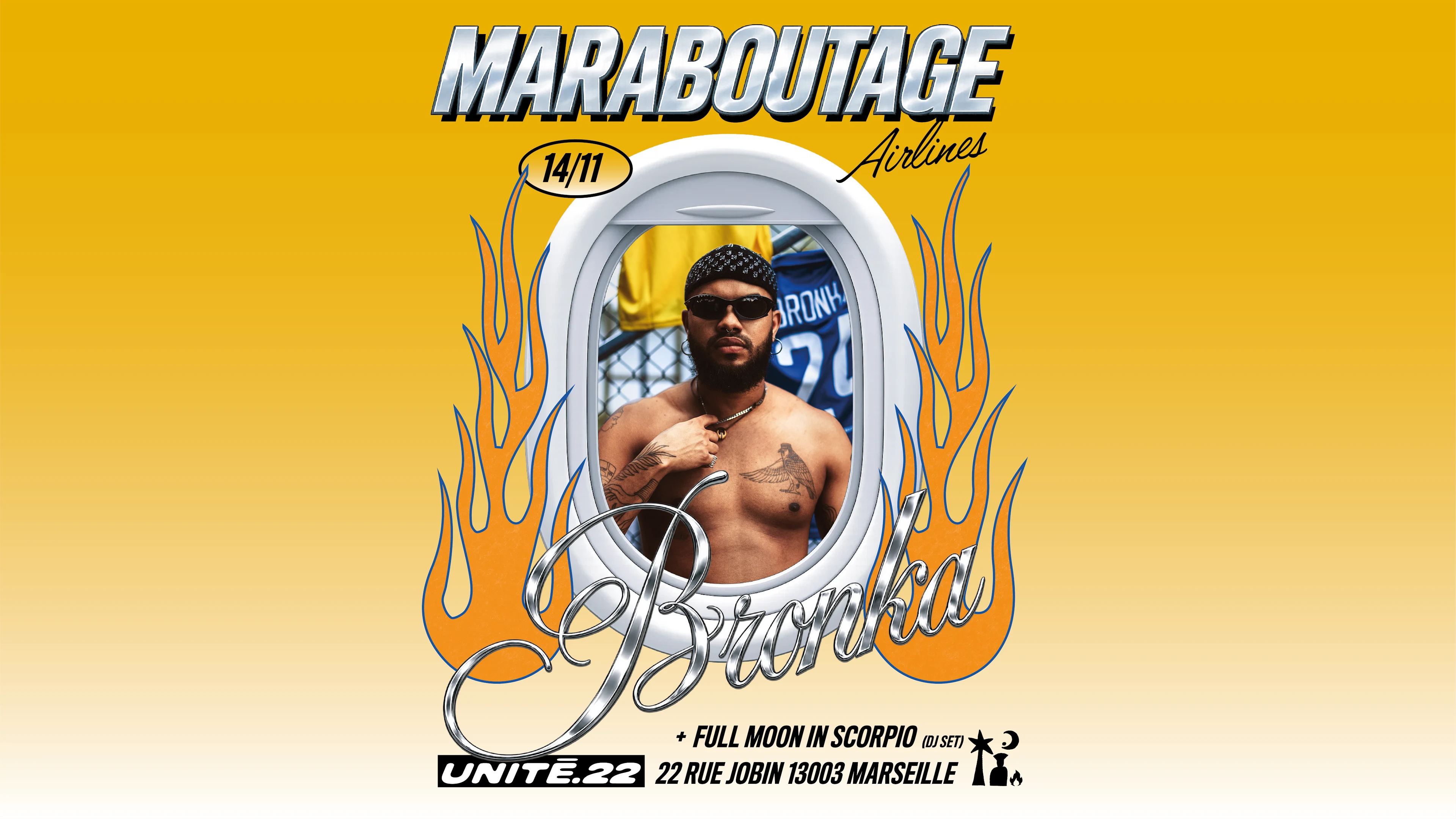 Maraboutage Airlines Vol.10 X Bronka 🇧🇷​ @ Unité22