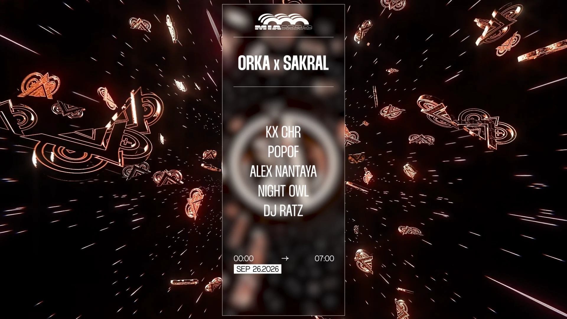 Orka X Sakral : Kx Chr, Popof, Alex Nantaya, Night Owl, Ratz