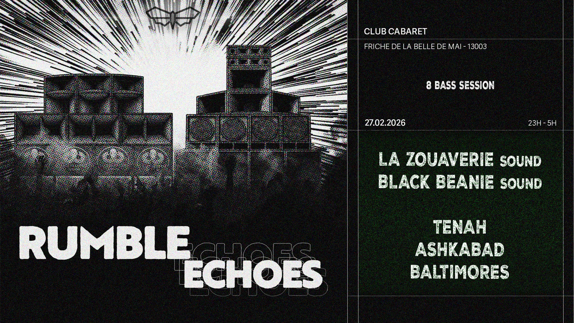 27/02 | Club Cabaret X La Zouaverie Link Black Beanie Dub