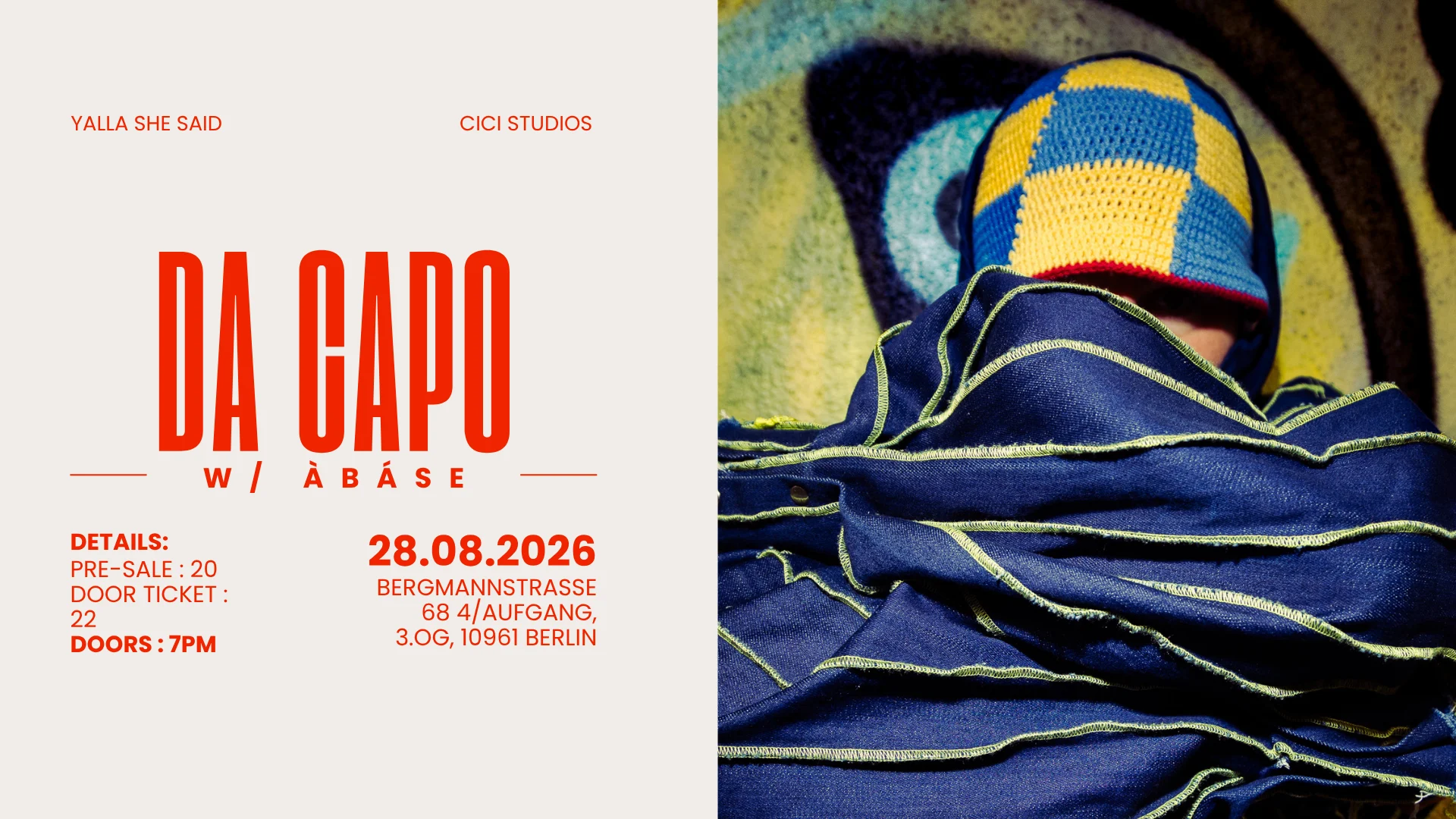 Da Capo W/ Àbáse - Live @ Cici Studios Berlin