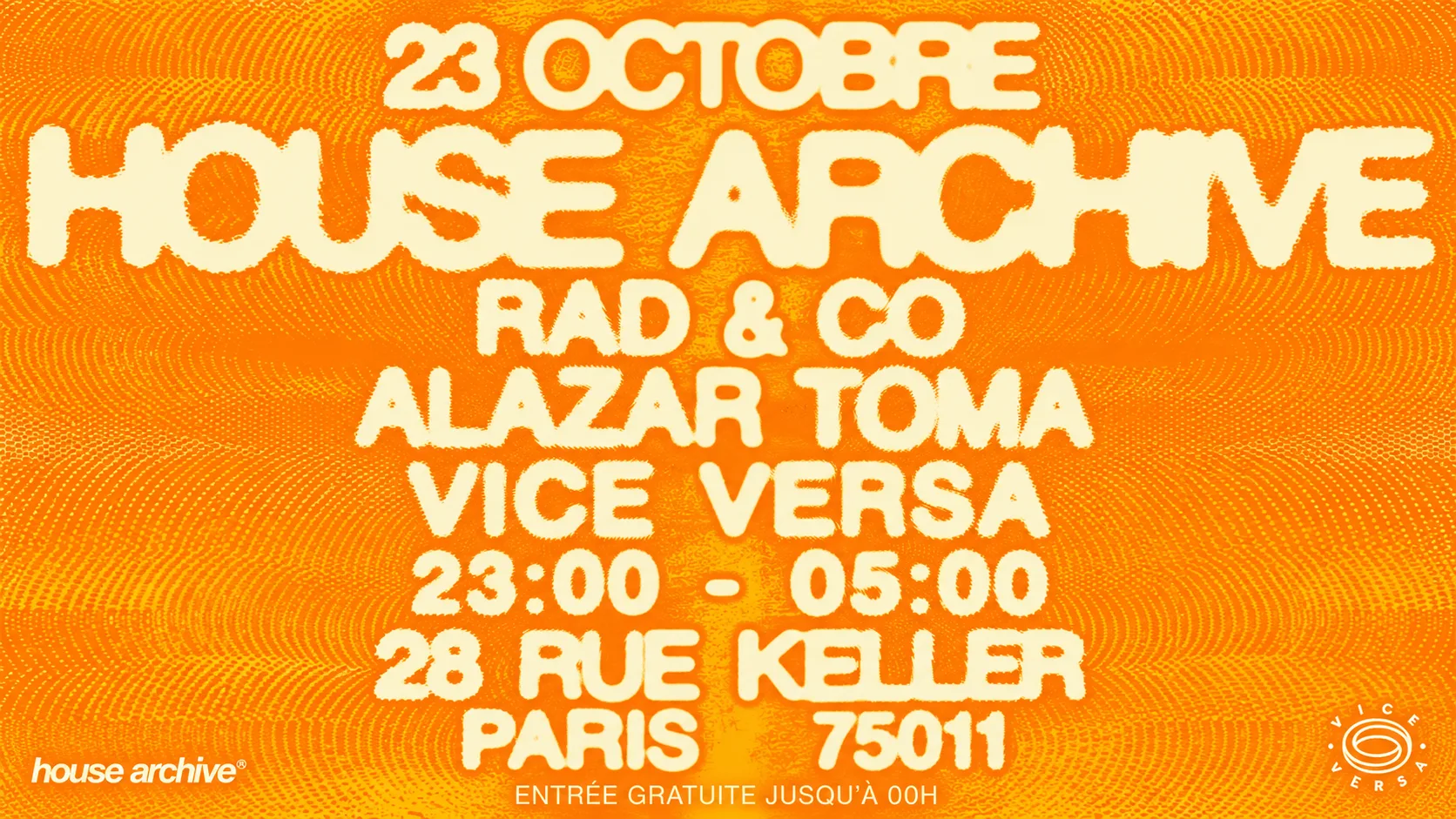 House Archive Invite Rad&Co