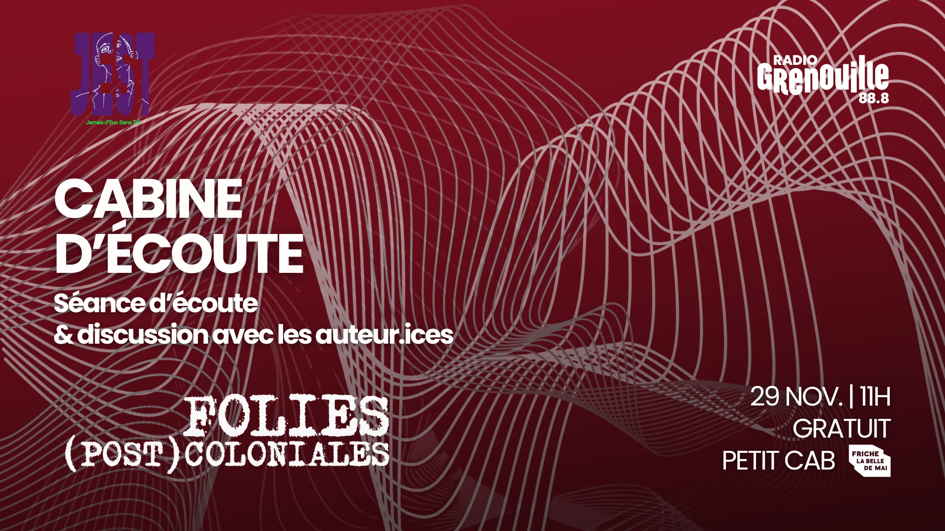 Cabine D'écoute X Jest | Folies (Post)Coloniales