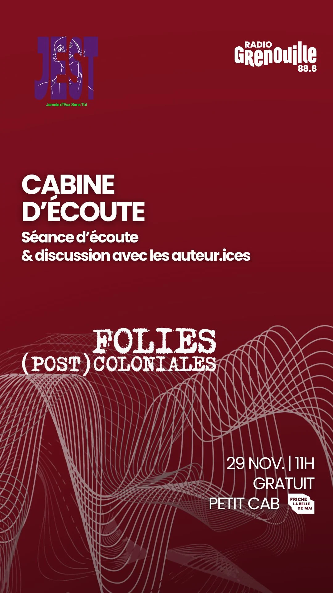 Cabine D'écoute X Jest | Folies (Post)Coloniales