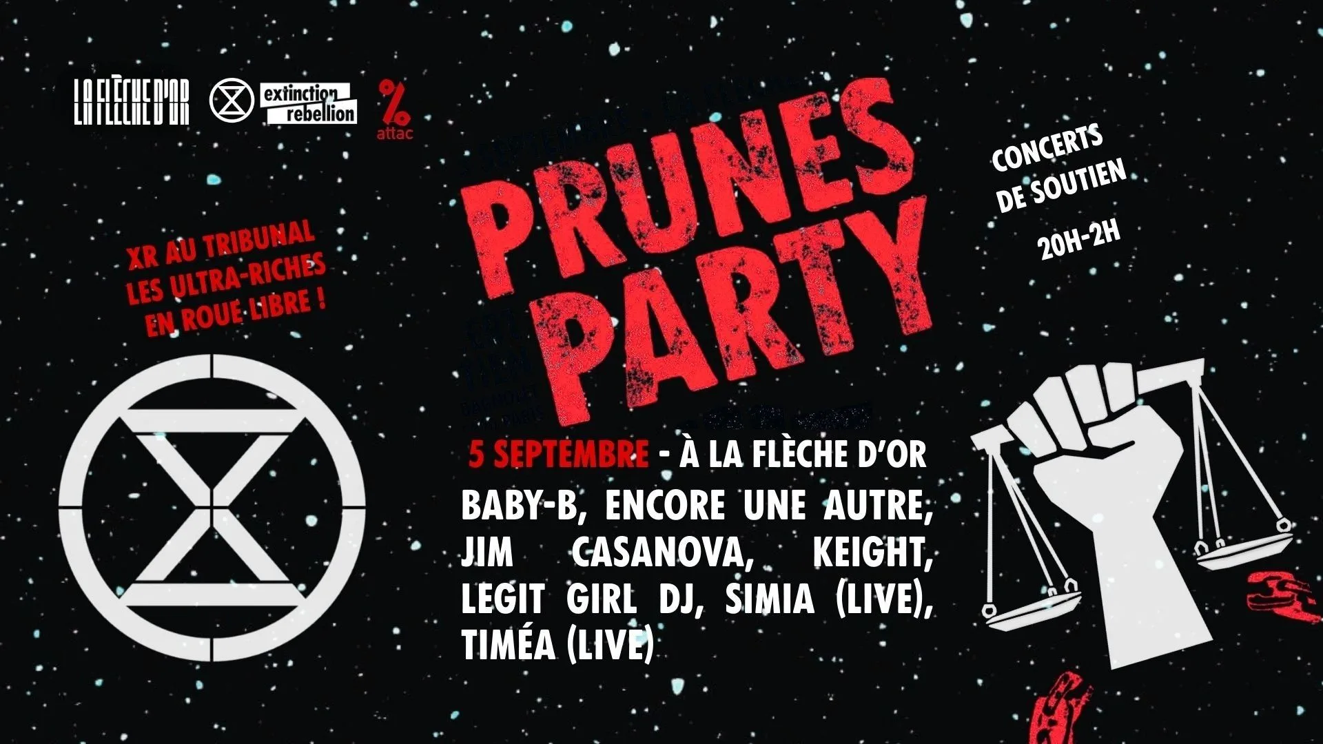 Prunes Party Xr Au Tribunal, Les Ultrariches En Roue Libre