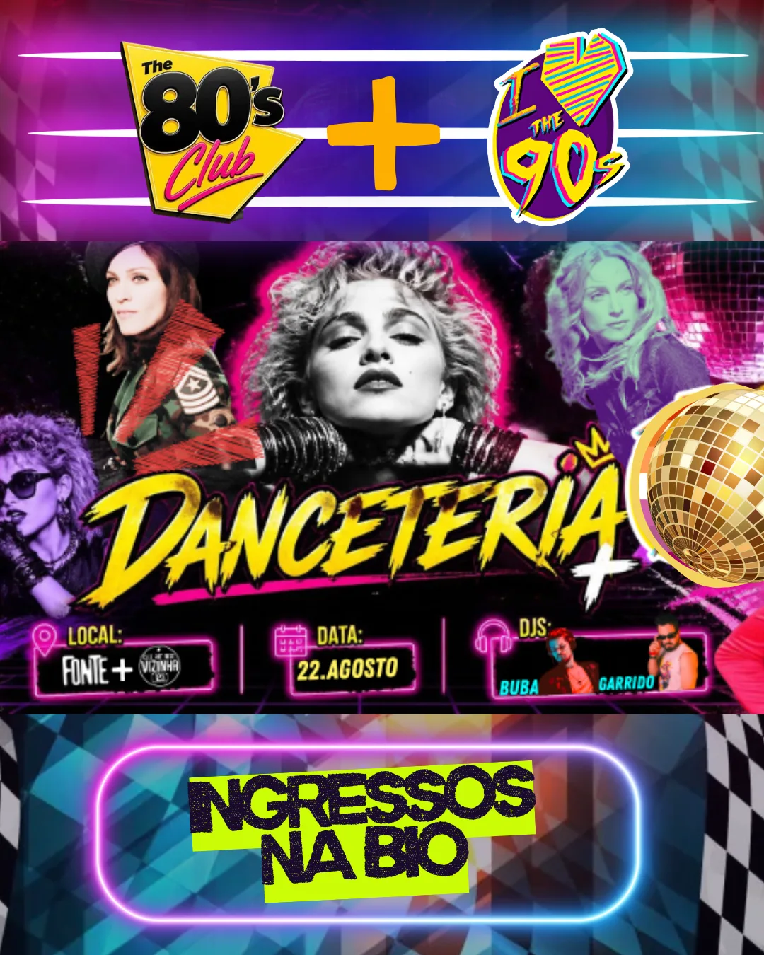 The 80s Club + I Love The 90s | Duas Pistas! | Fonte