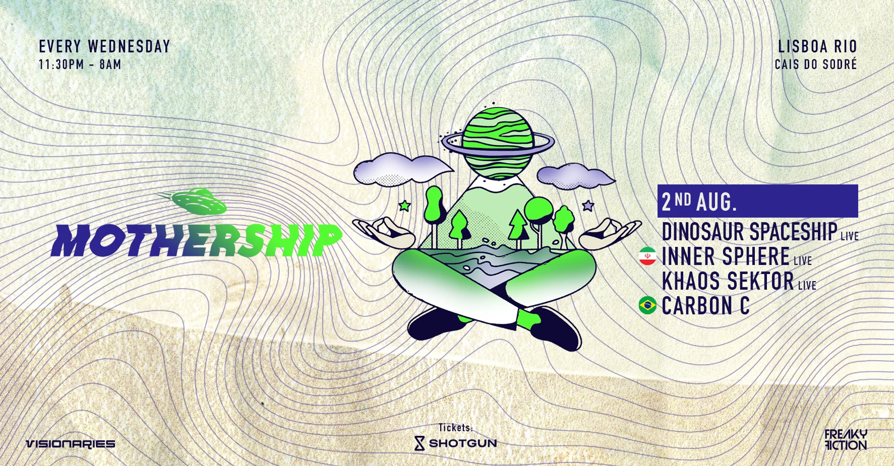 Mothership By Visionaries & Freaky Fiction - 2nd August