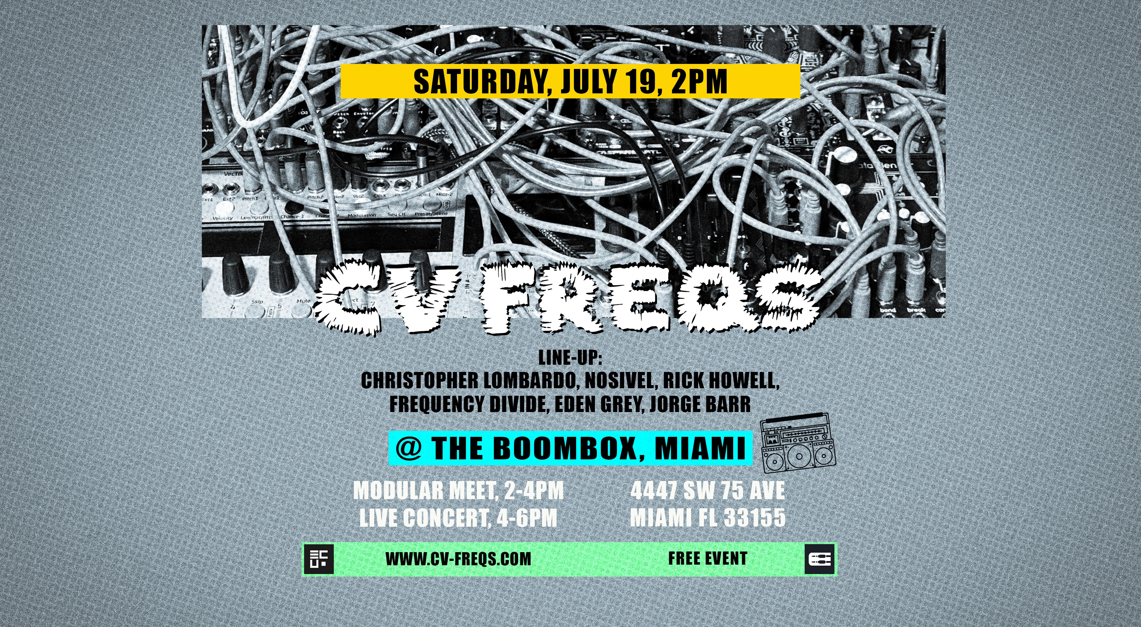 CV Freqs Synthetizer Meet And Concert