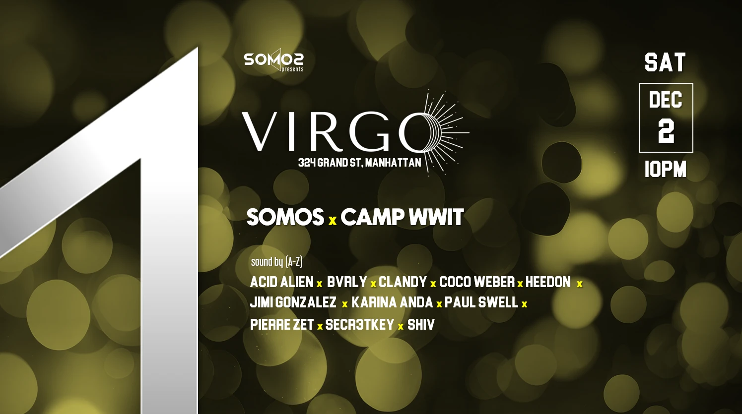 Virgo: Somos X Camp Wwit | Sat Dec 2, 2023