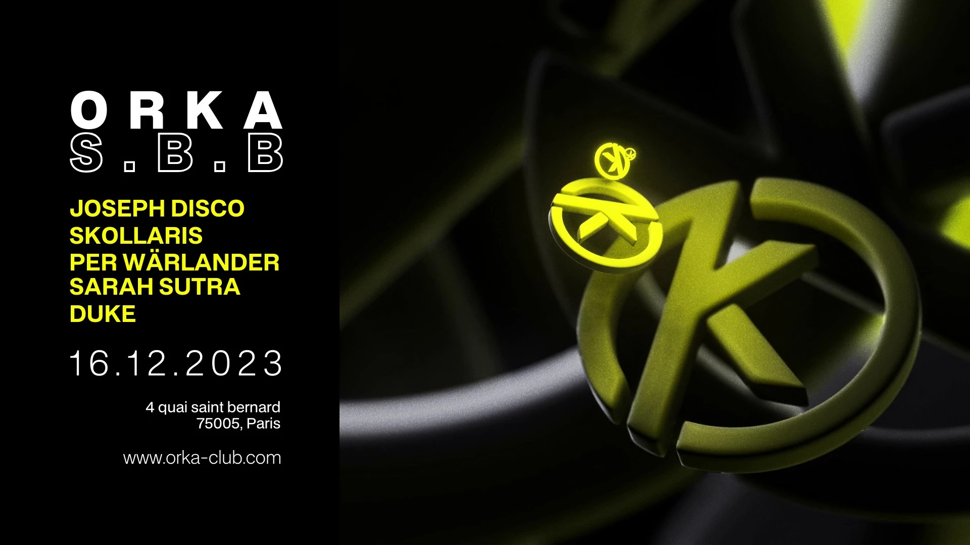 Orka X Sbb : Joseph Disco / Skollaris / Per W / Sarah Sutra