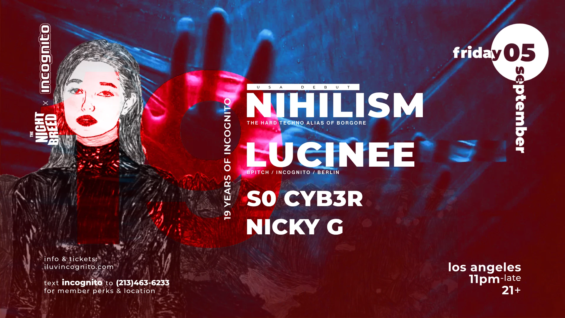 Incognito 19 Years: Us Debut Of Borgore's Nihilism + Lucinee