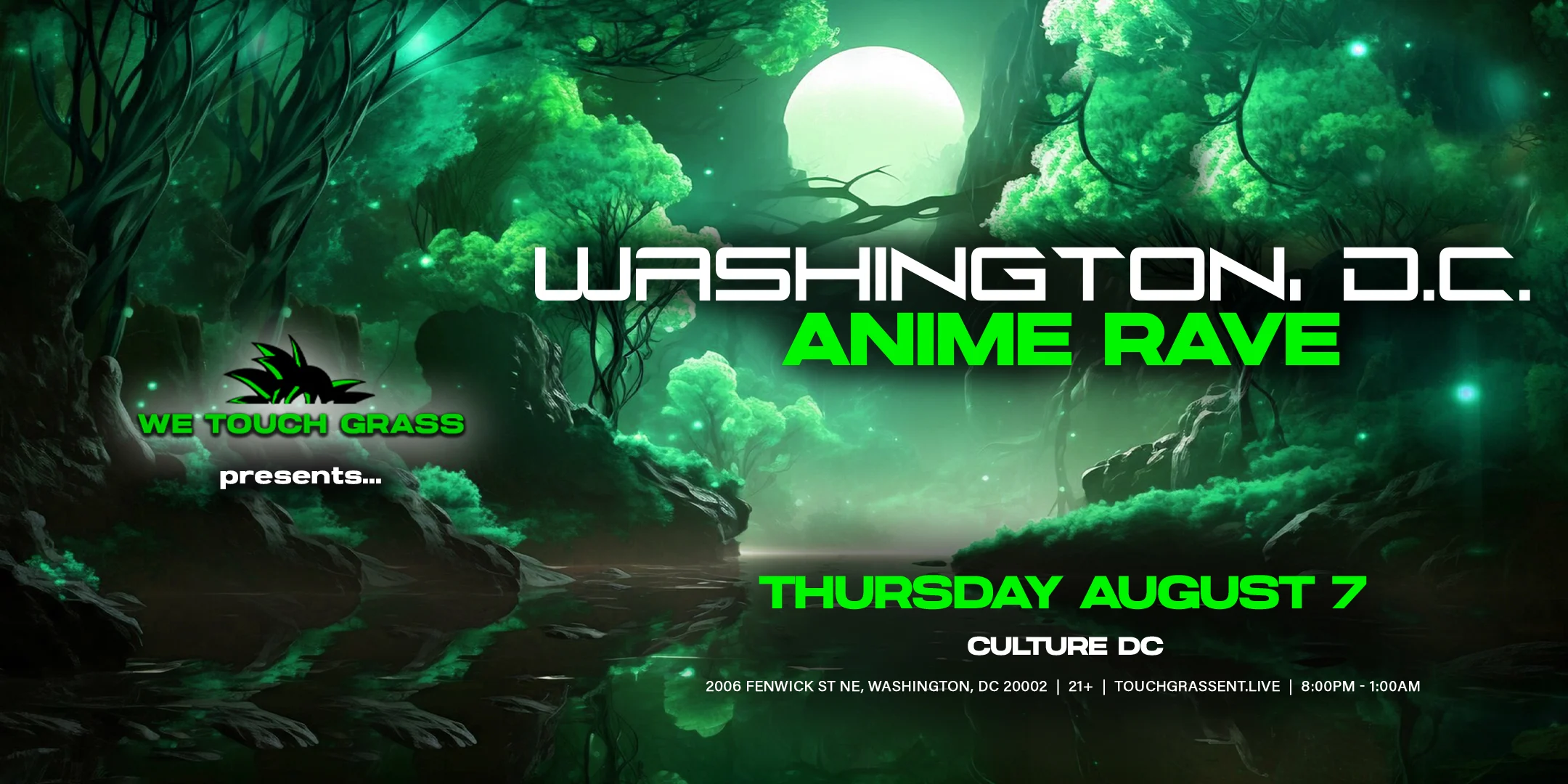 We Touch Grass Presents: D.C. Anime Rave
