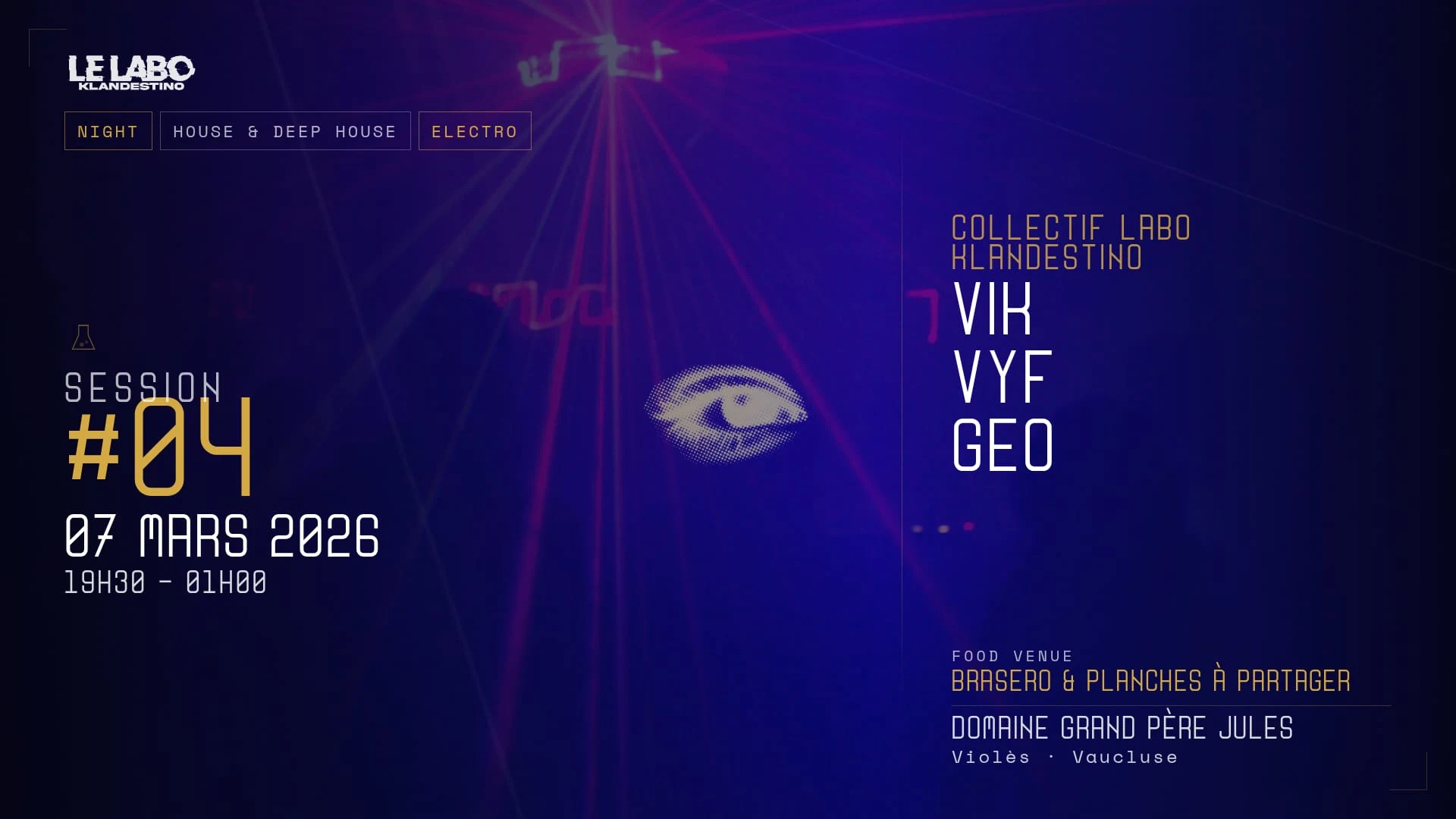 Labo Klandestino #4 - House & Deep House Au Domaine