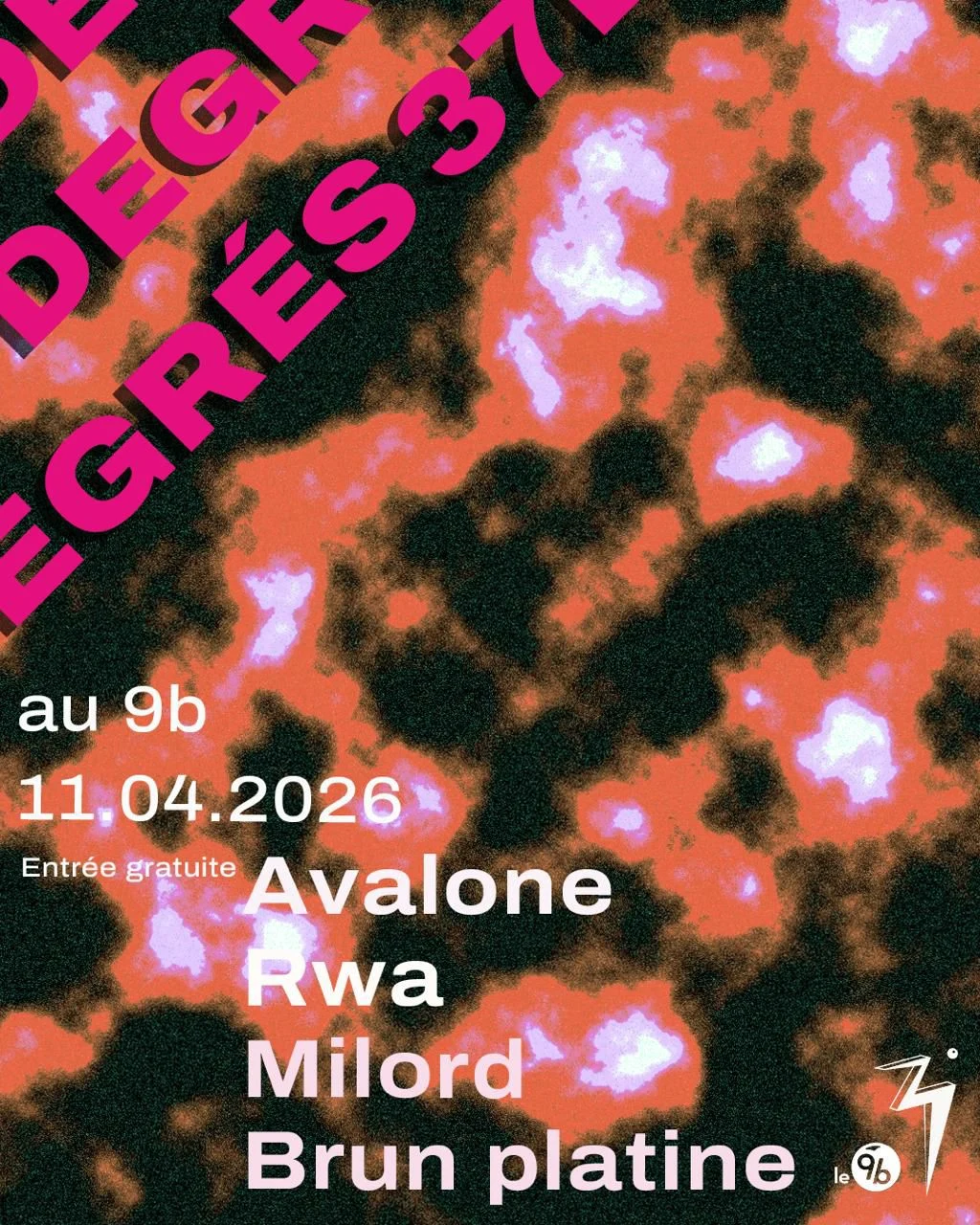37degrés @9b : Avalone, Rwa, Milord, Brun Platine