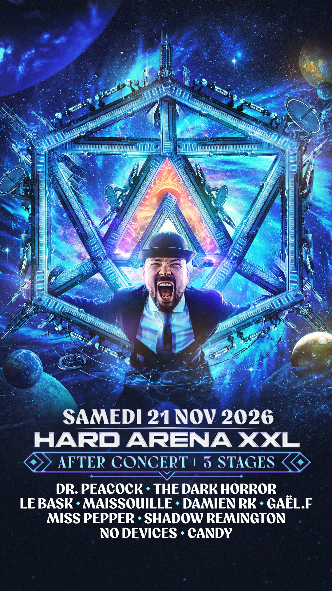 [Hard Arena Xxl] : 23h - 05h30, Après Le Concert, 3 Stages.