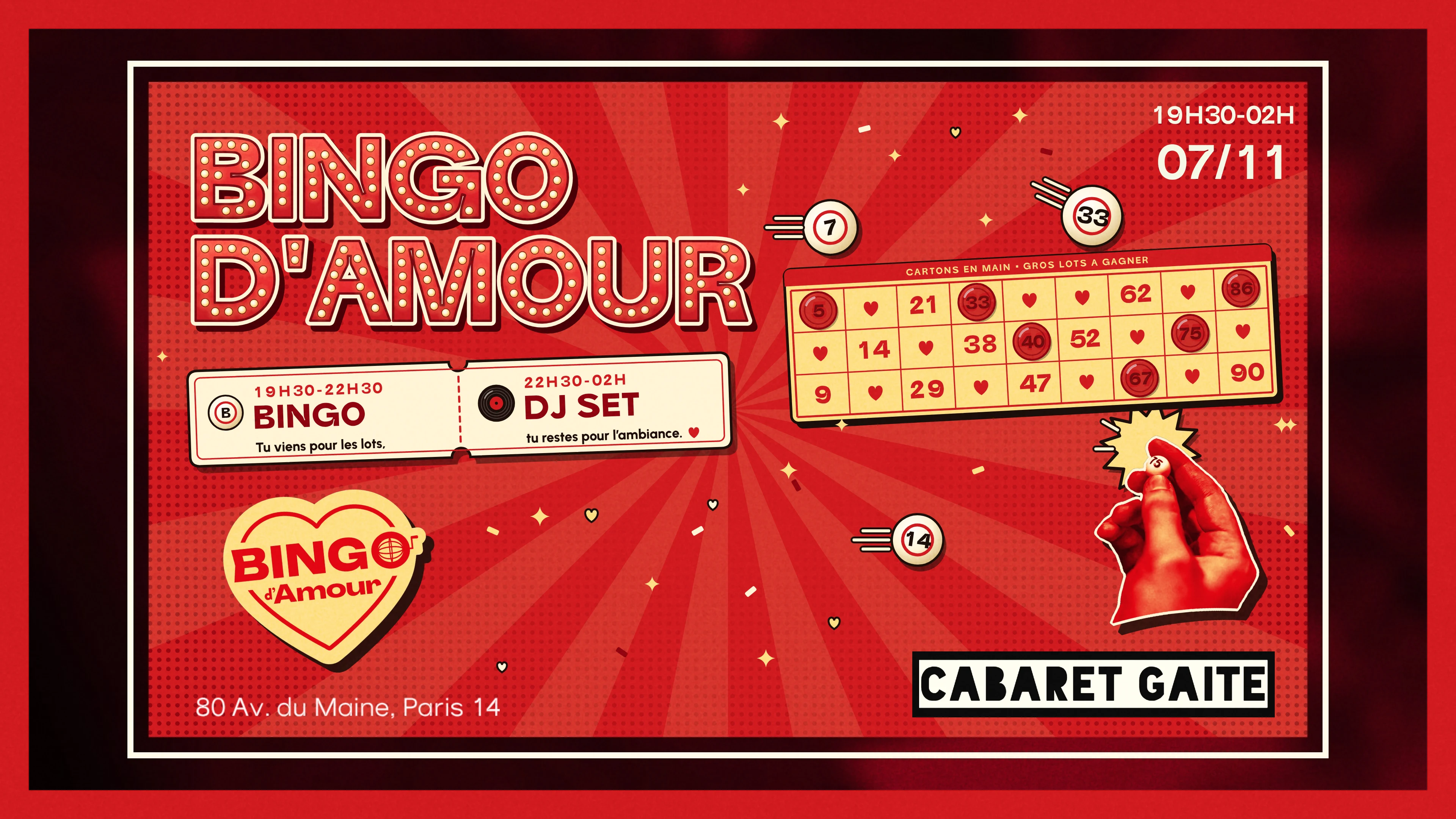 Bingo D'amour X Cabaret