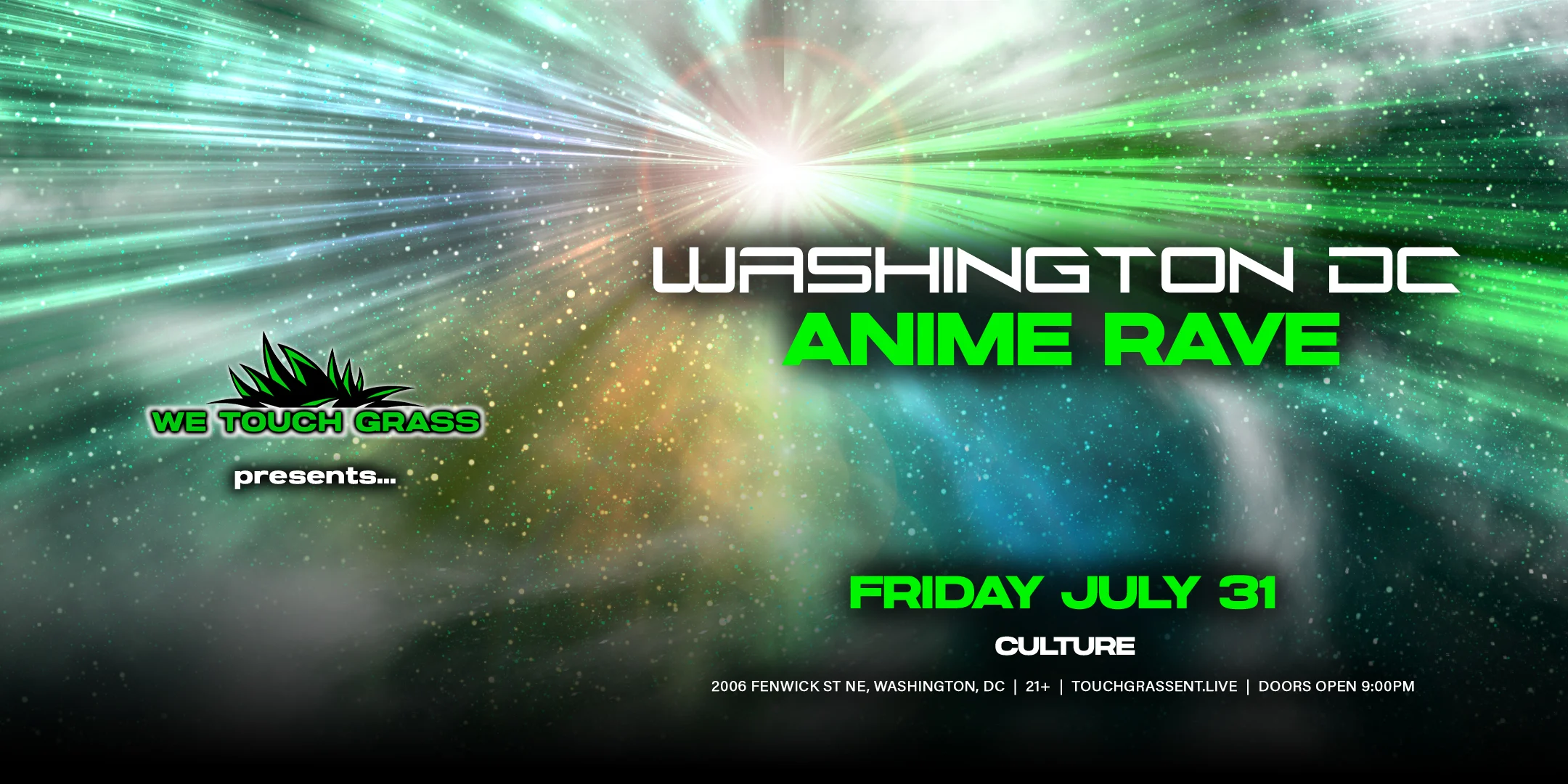 We Touch Grass Presents: D.C. Anime Rave