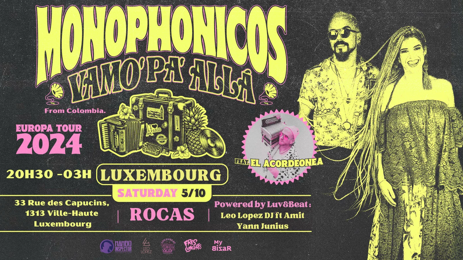 Monophonicos (Colombia) “Vamo’Pa’ Allá” Europe Tour 2024
