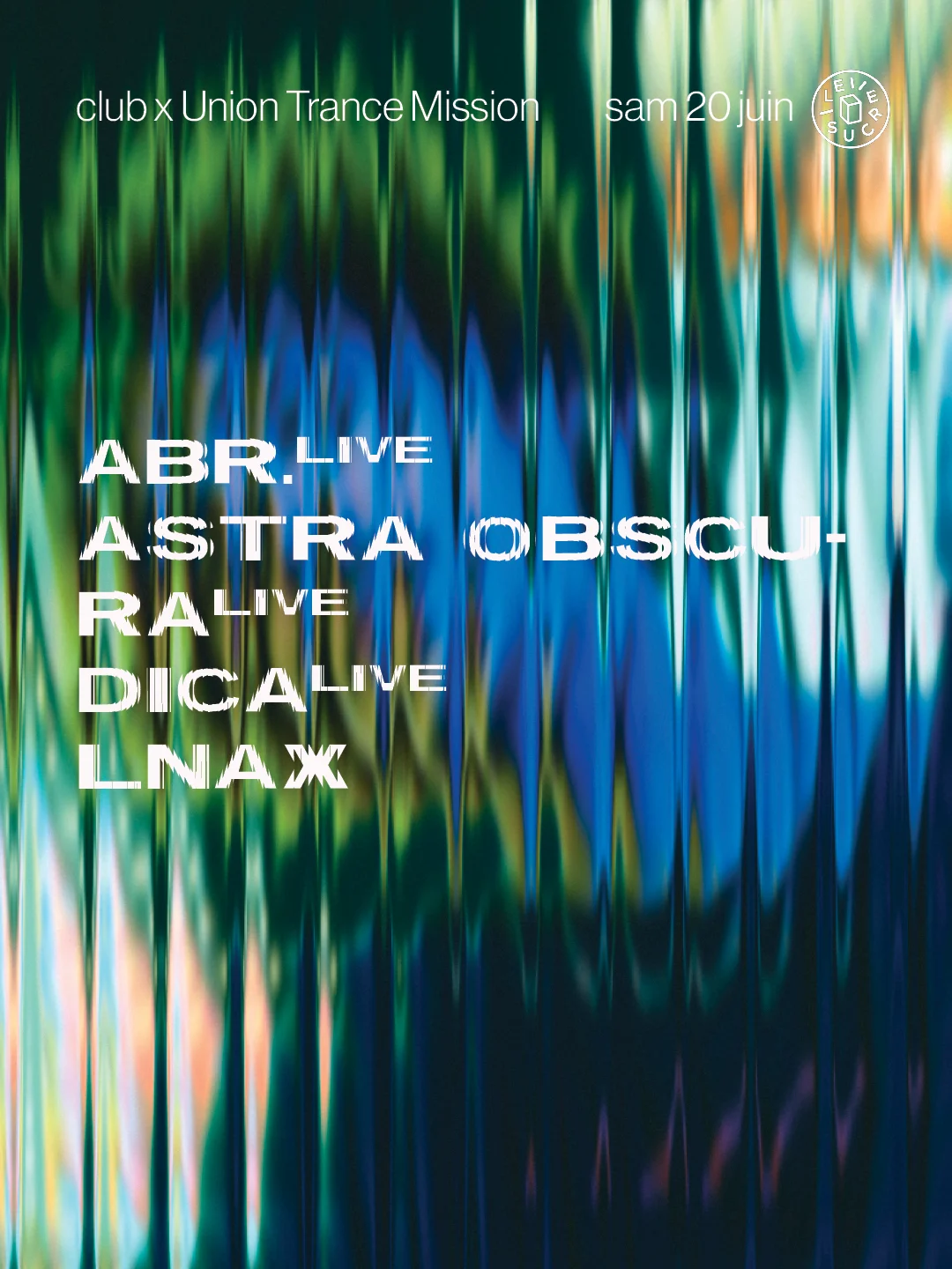 Club X Utm : Astra Obscura (Live), Dica (Live), Abr. (Live)