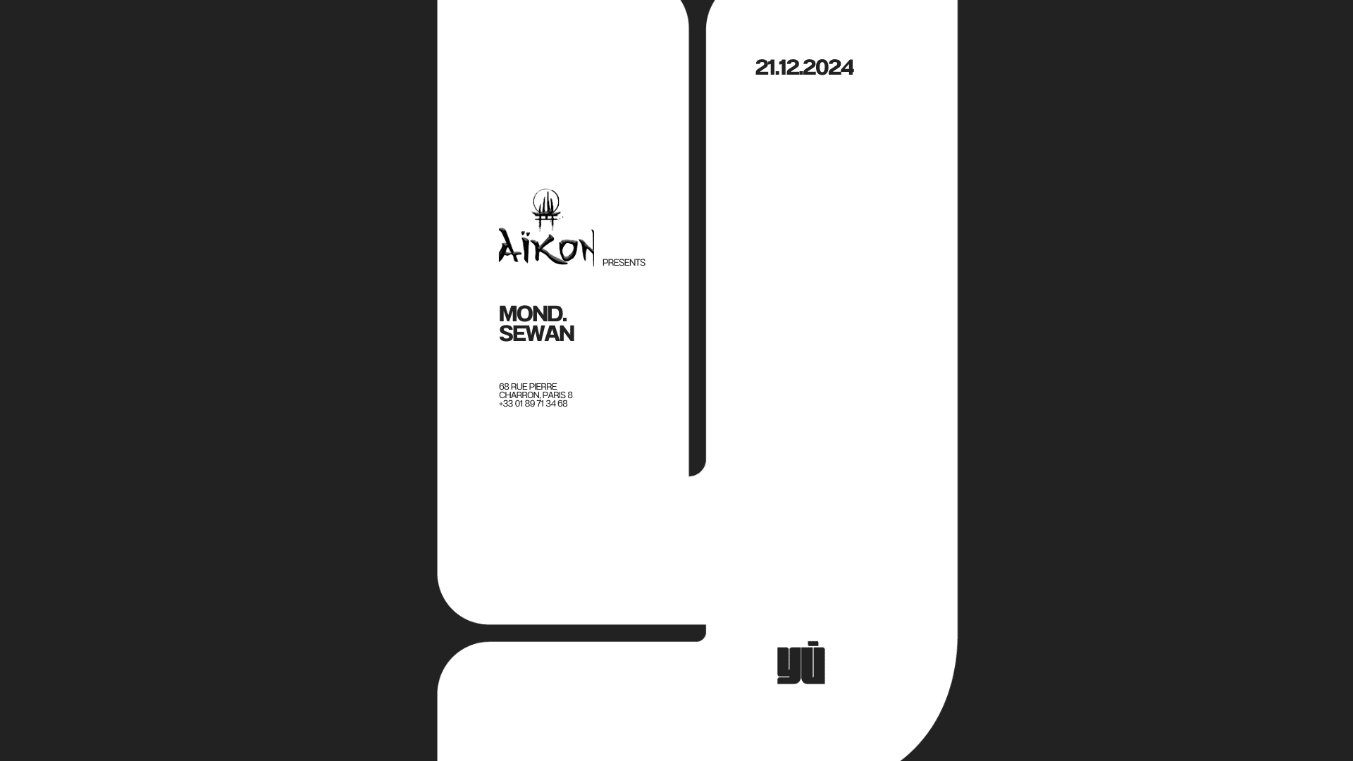 Aïkon - Saturday 21.12 @ Yū Club