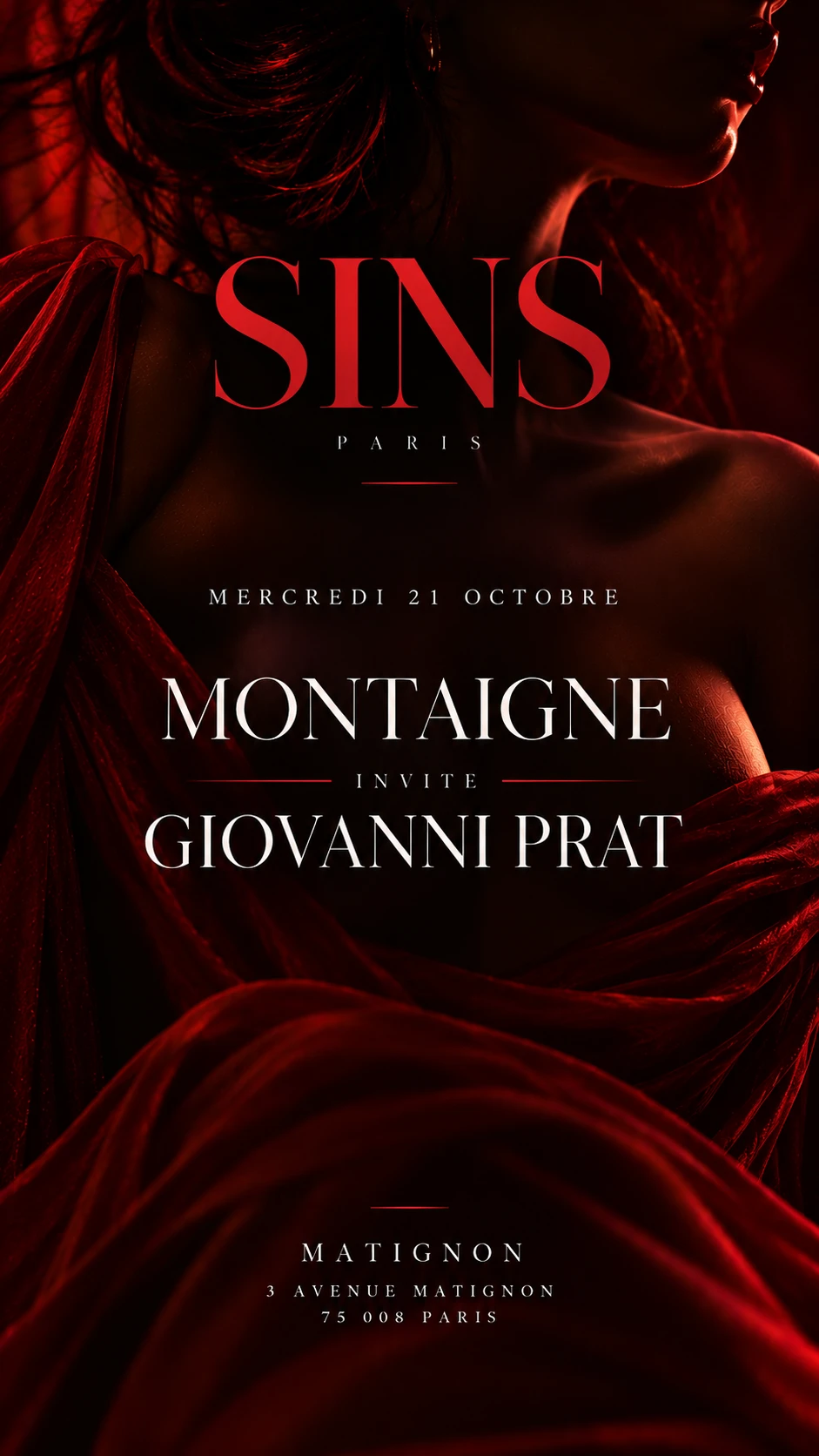 Montaigne Invite Giovanni Prat At Sins - Matignon