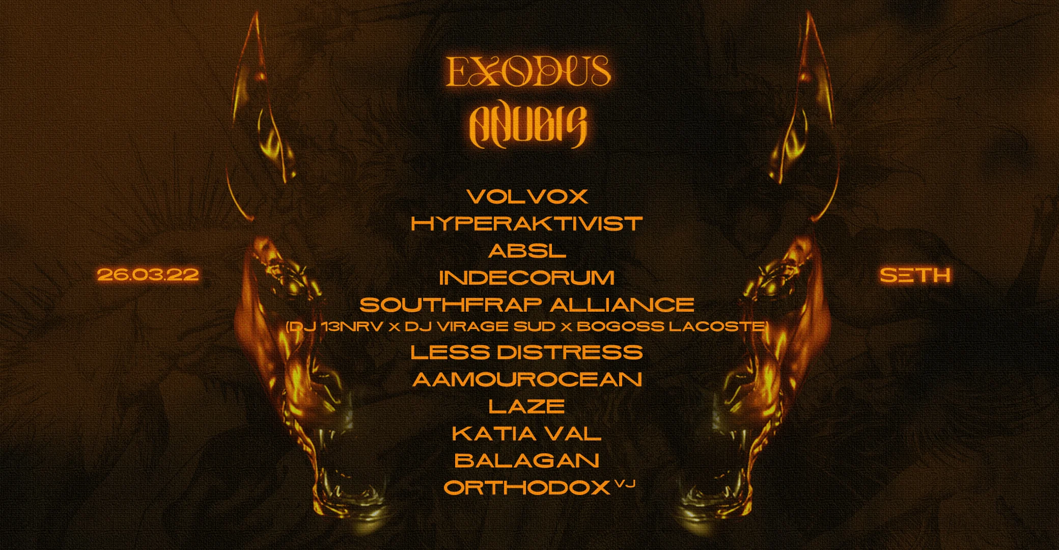 Seth Presents Exodus X Anubis