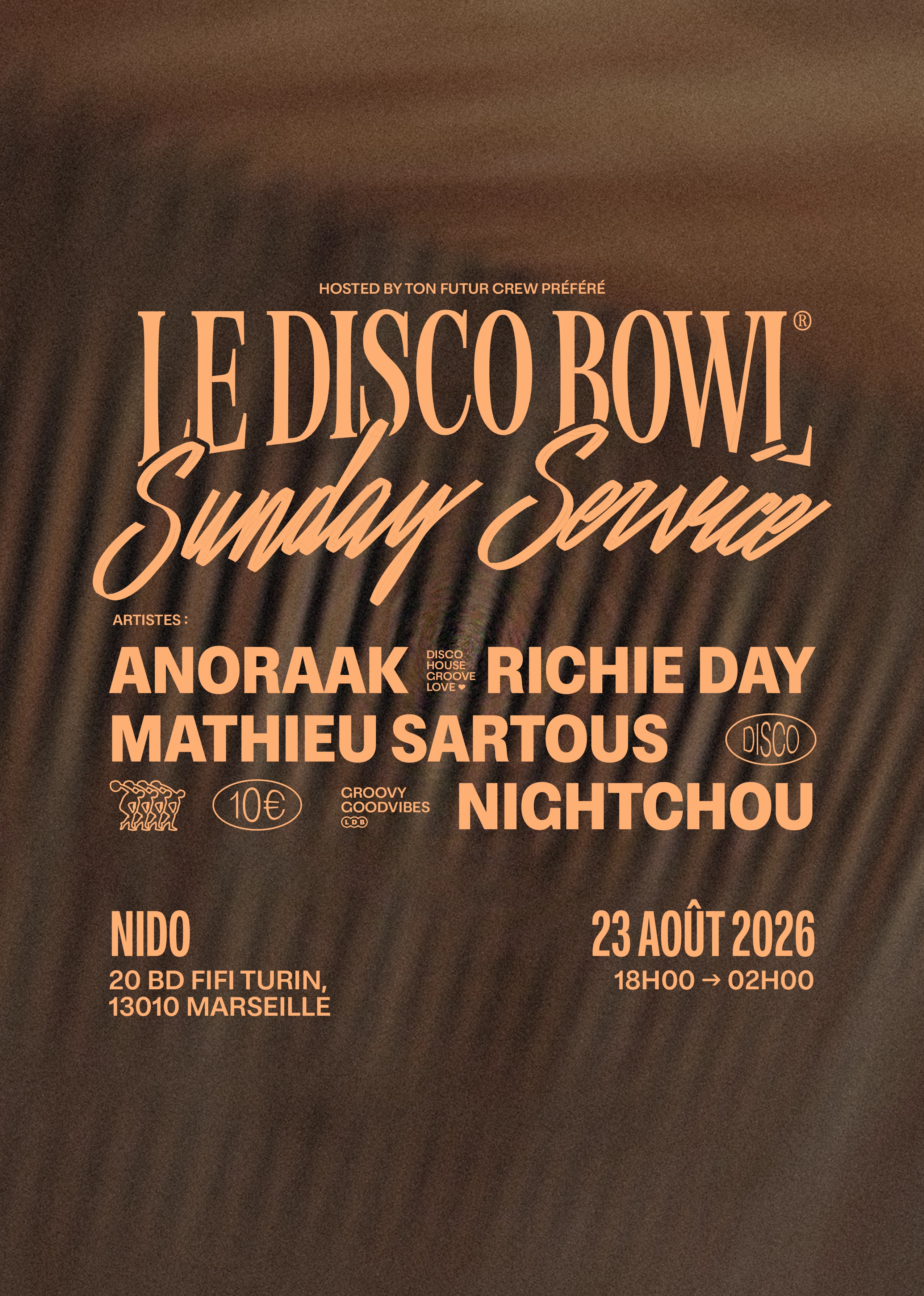Le Disco Bowl Sunday Service @ Nido Marseille