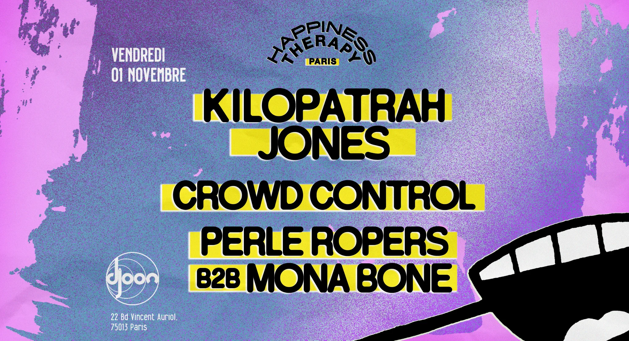 Happiness Therapy : Kilopatrah Jones, Crowd Control & More