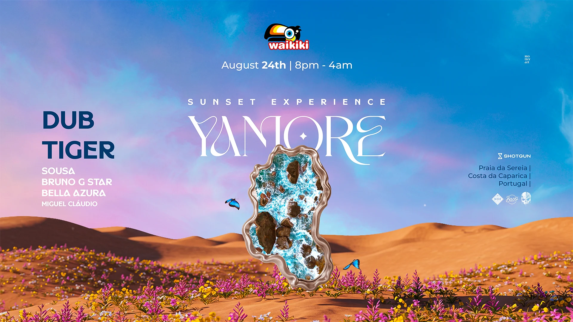 Yamore X Waikiki August 24th Sunset Experience W/ Dub Tiger