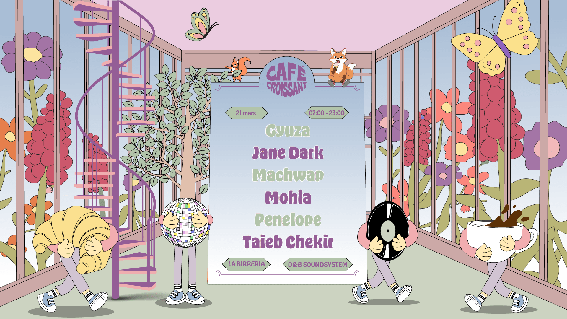 Café Croissant - Spring Mode Activated: Penelope, Gyuza, Etc
