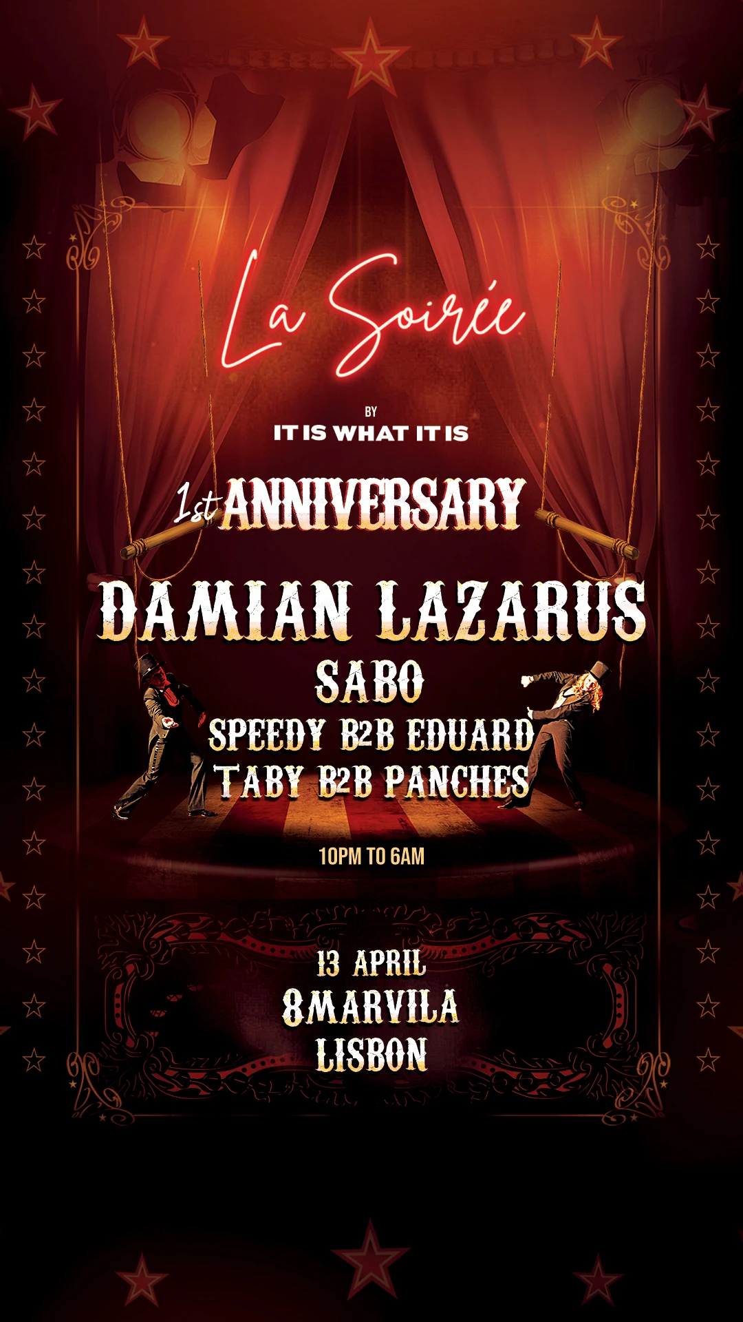 La Soirée W/ Damian Lazarus - 1st Anniversary At 8 Marvila