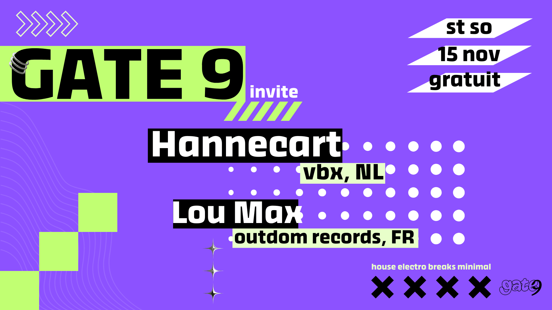 Gate 9 Invite Hannecart & Lou Max