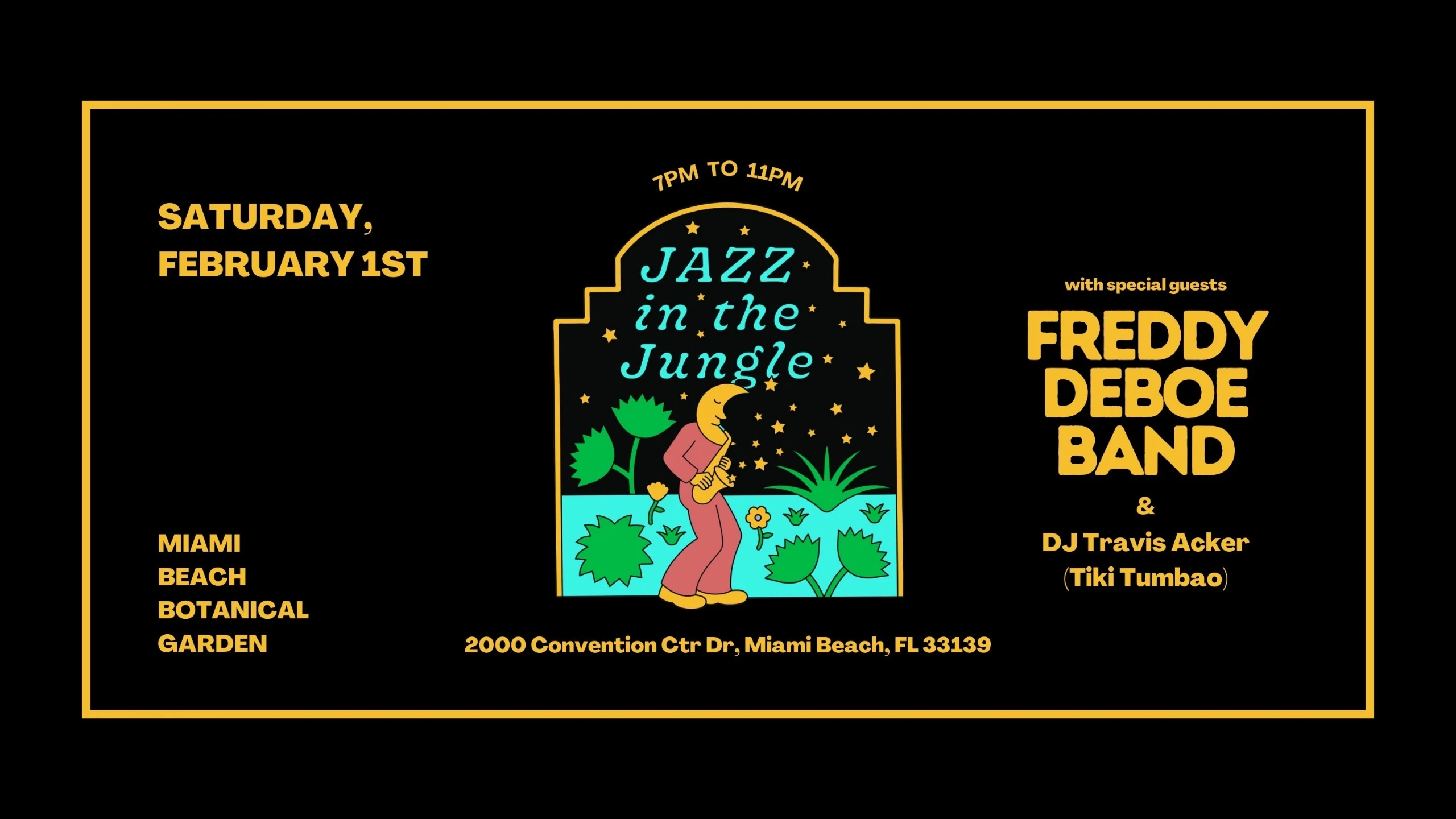 Freddy Deboe Band Live At The Miami Beach Botanical Garden