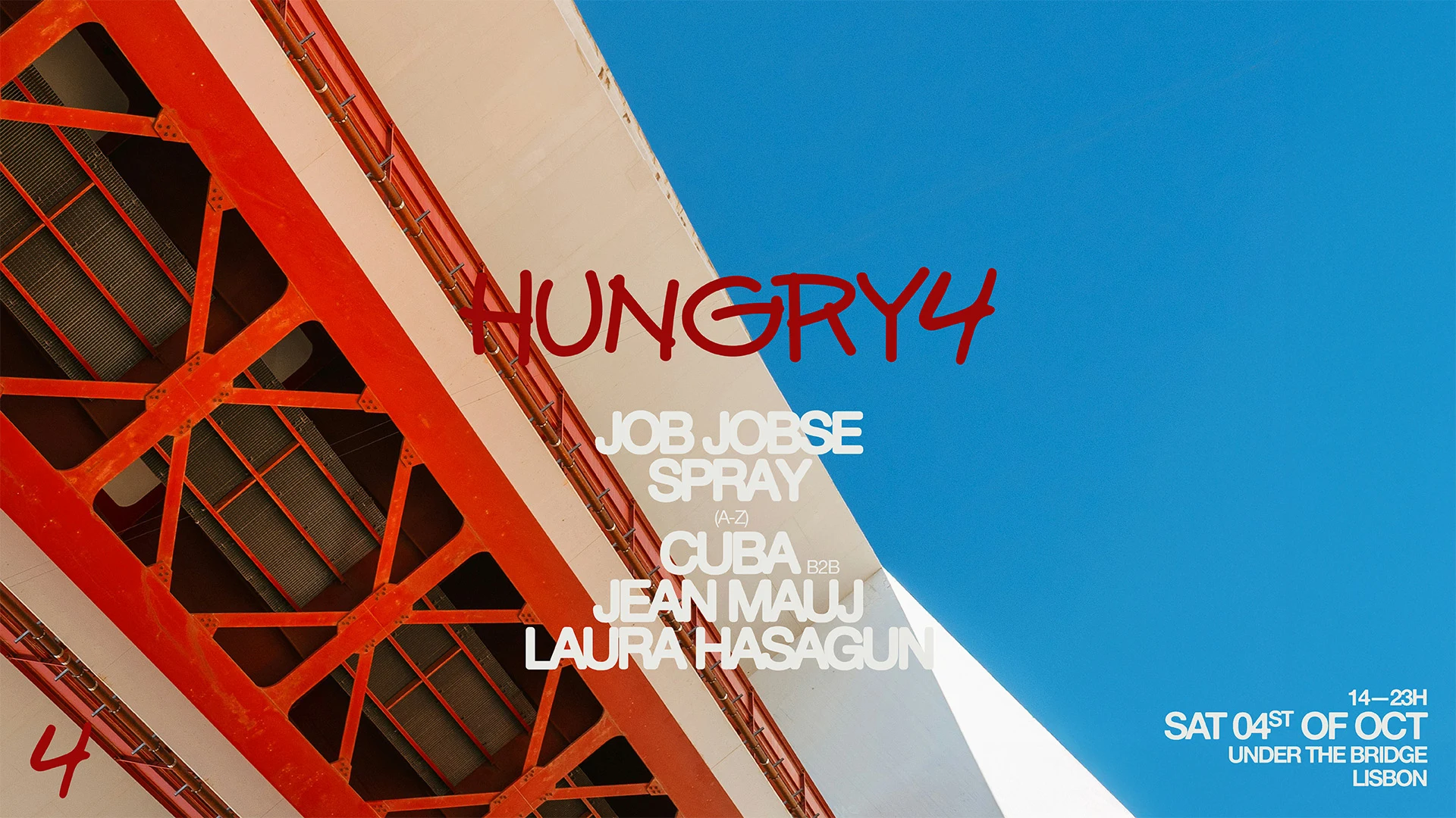 Hungry4 Under The Bridge W/ Job Jobse, Spray & More