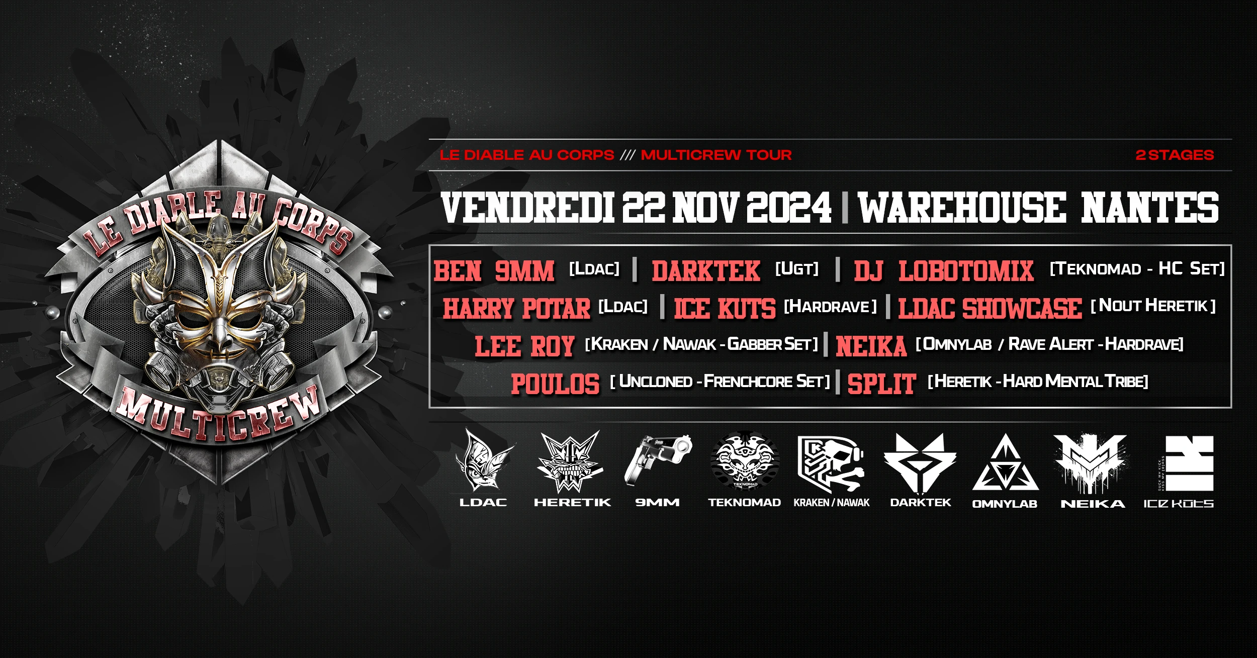 Le Diable Au Corps W/ Heretik & More - Warehouse Nantes
