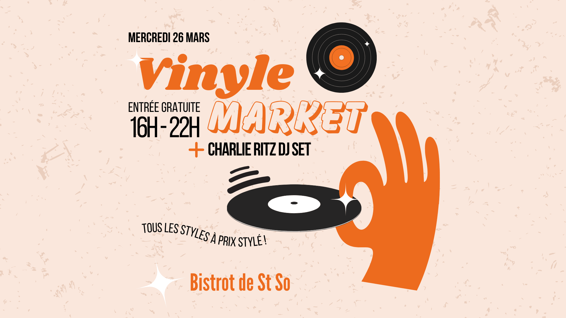 Vinyle Market + Dj Set Charlie Ritz