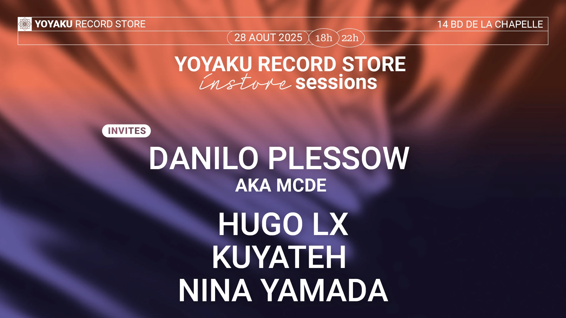Xxl Instore Session With Mcde Nina Yamada Hugo LX & Kuyateh