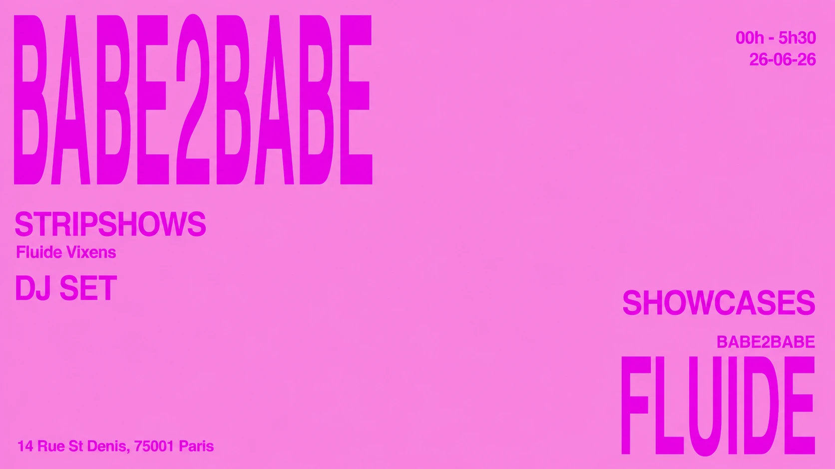Babe2babe X Fluide : Pride Edition